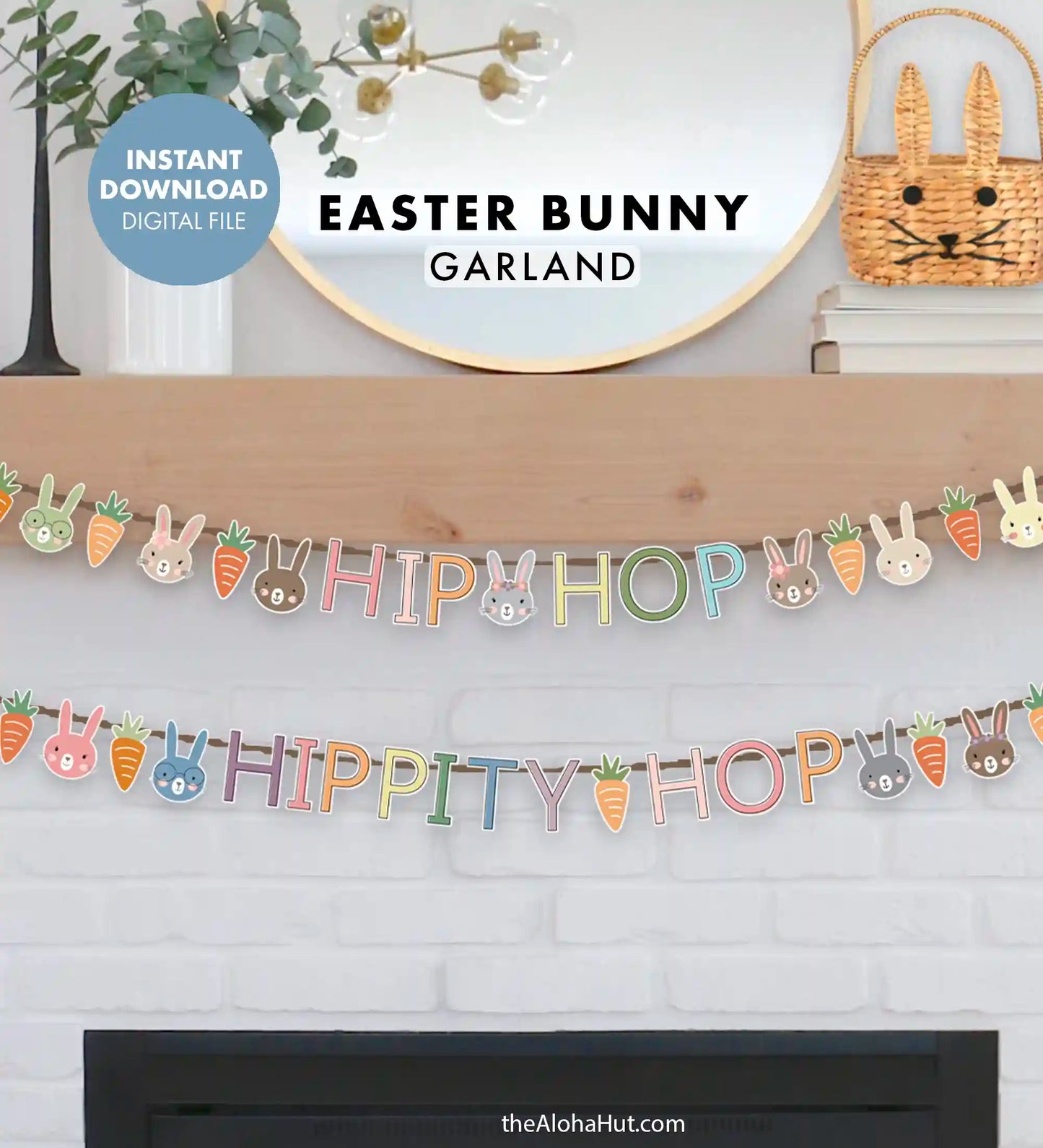 Easter Bunny Party Decor - Hip Hop Garland