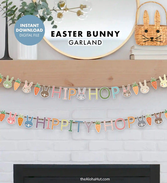 Easter Bunny Party Decor - Hip Hop Garland