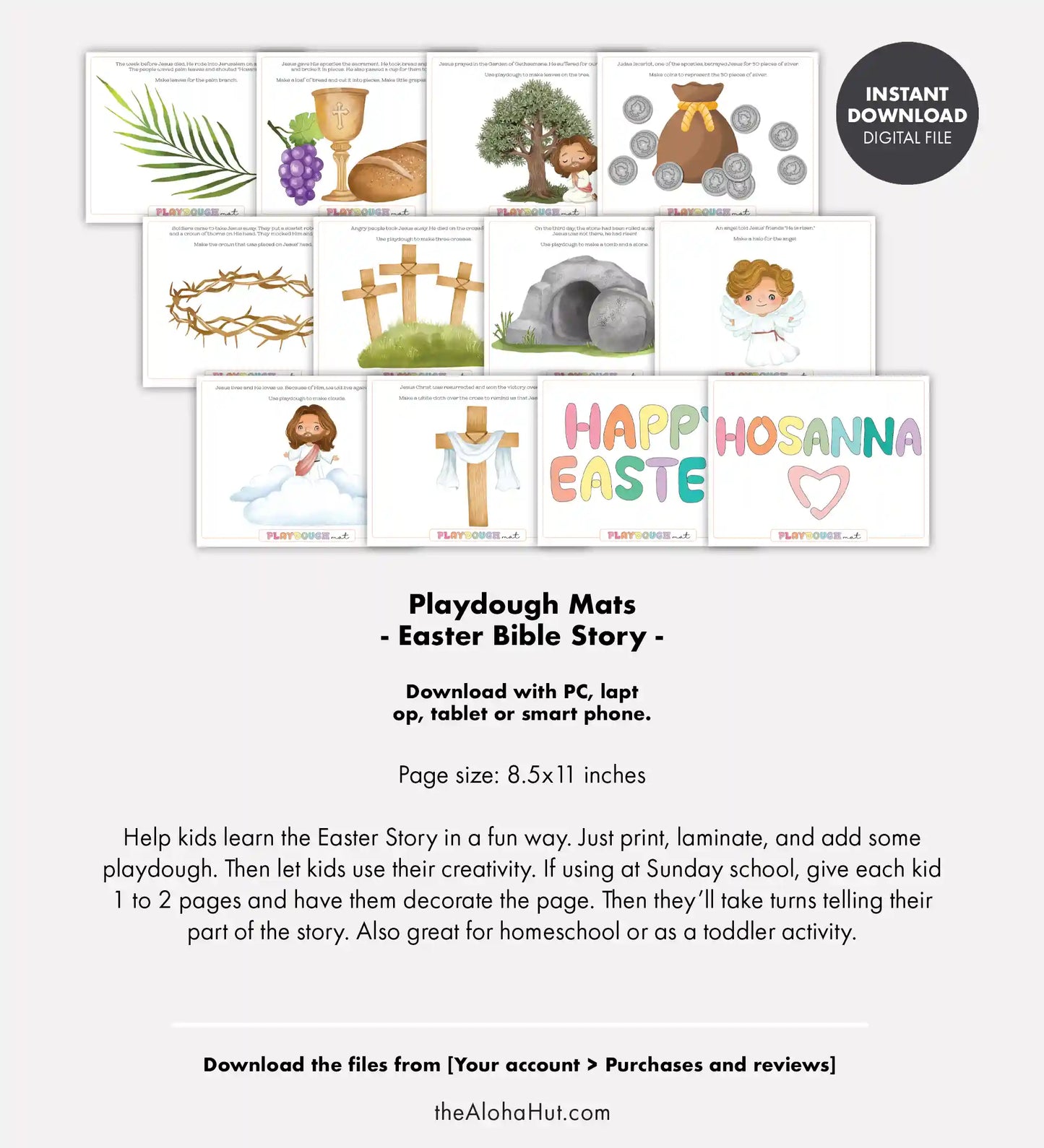 Play Dough Mats - Easter Holy Week