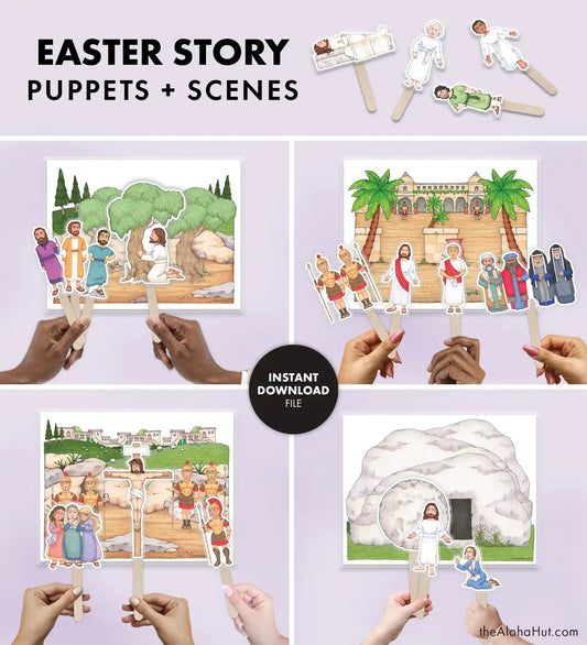 Easter Story Puppets and Scenes