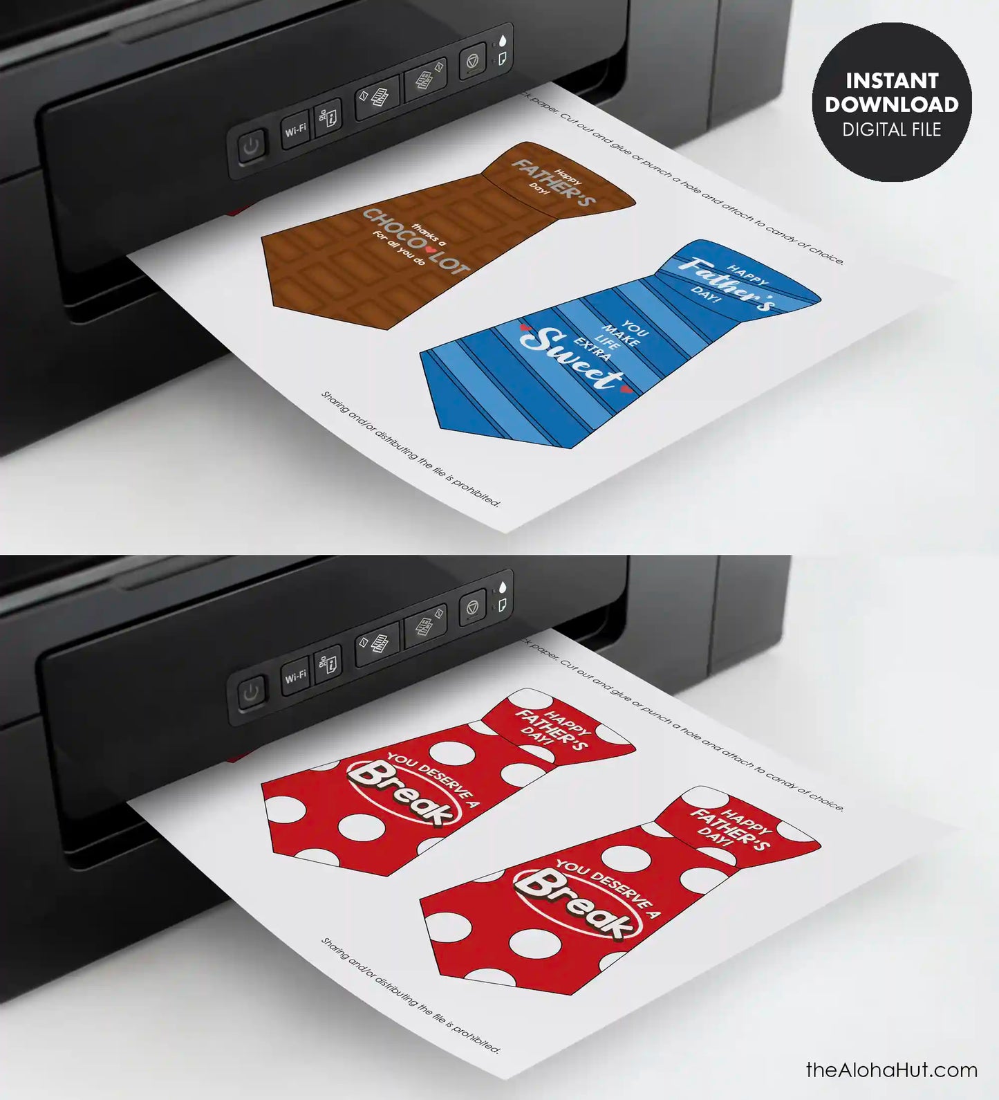 Father's Day Candy Bar Handout - Gift Tag
