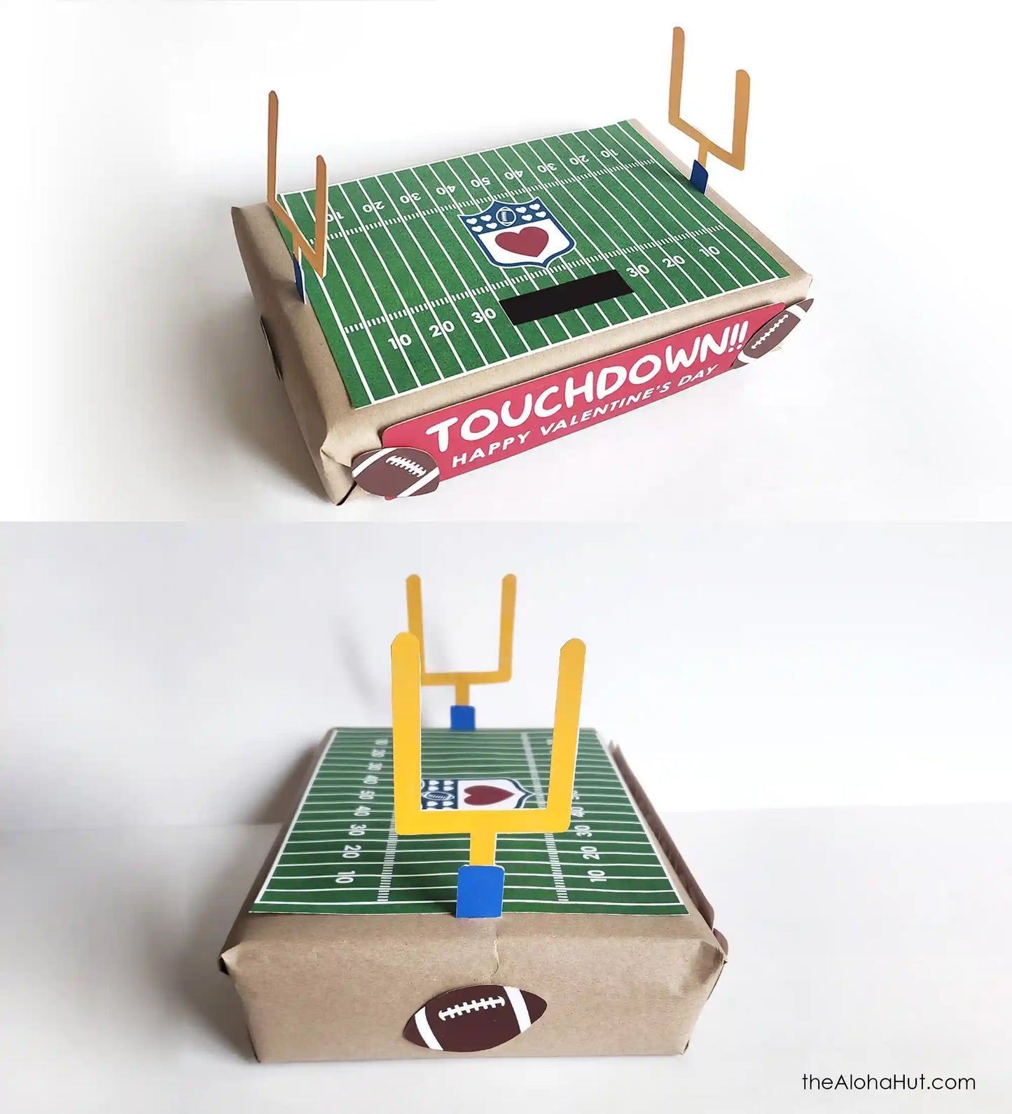 Football Field Valentine's Day Box