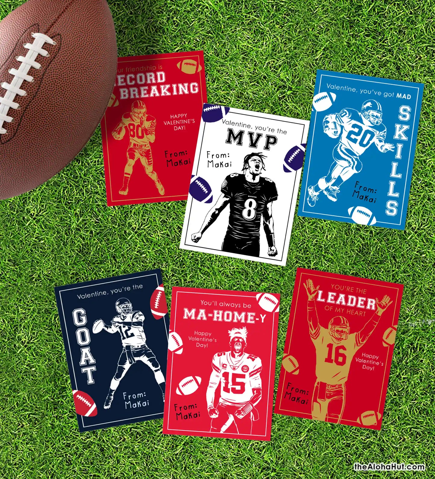 Football - Printable Valentines
