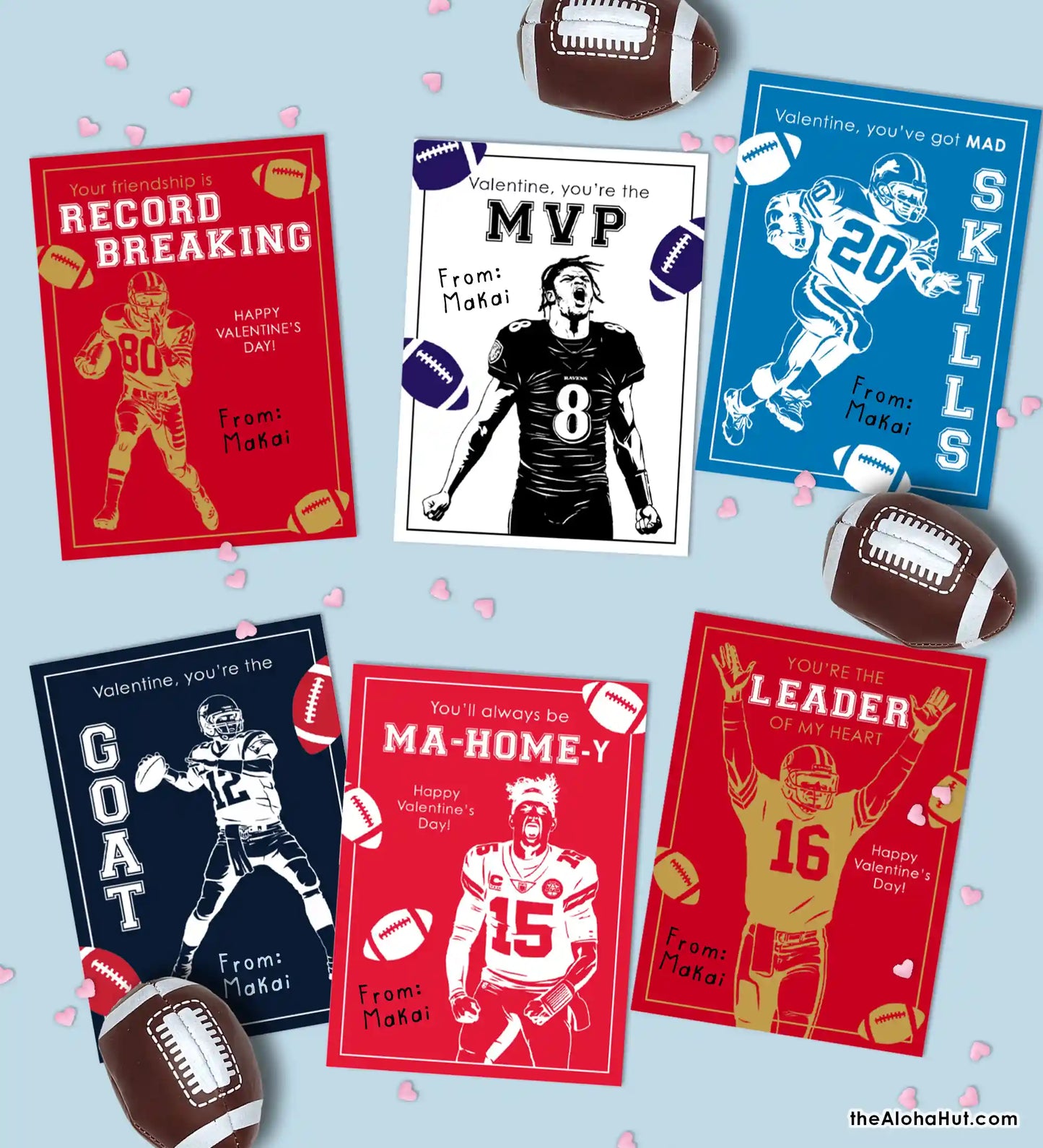 Football - Printable Valentines