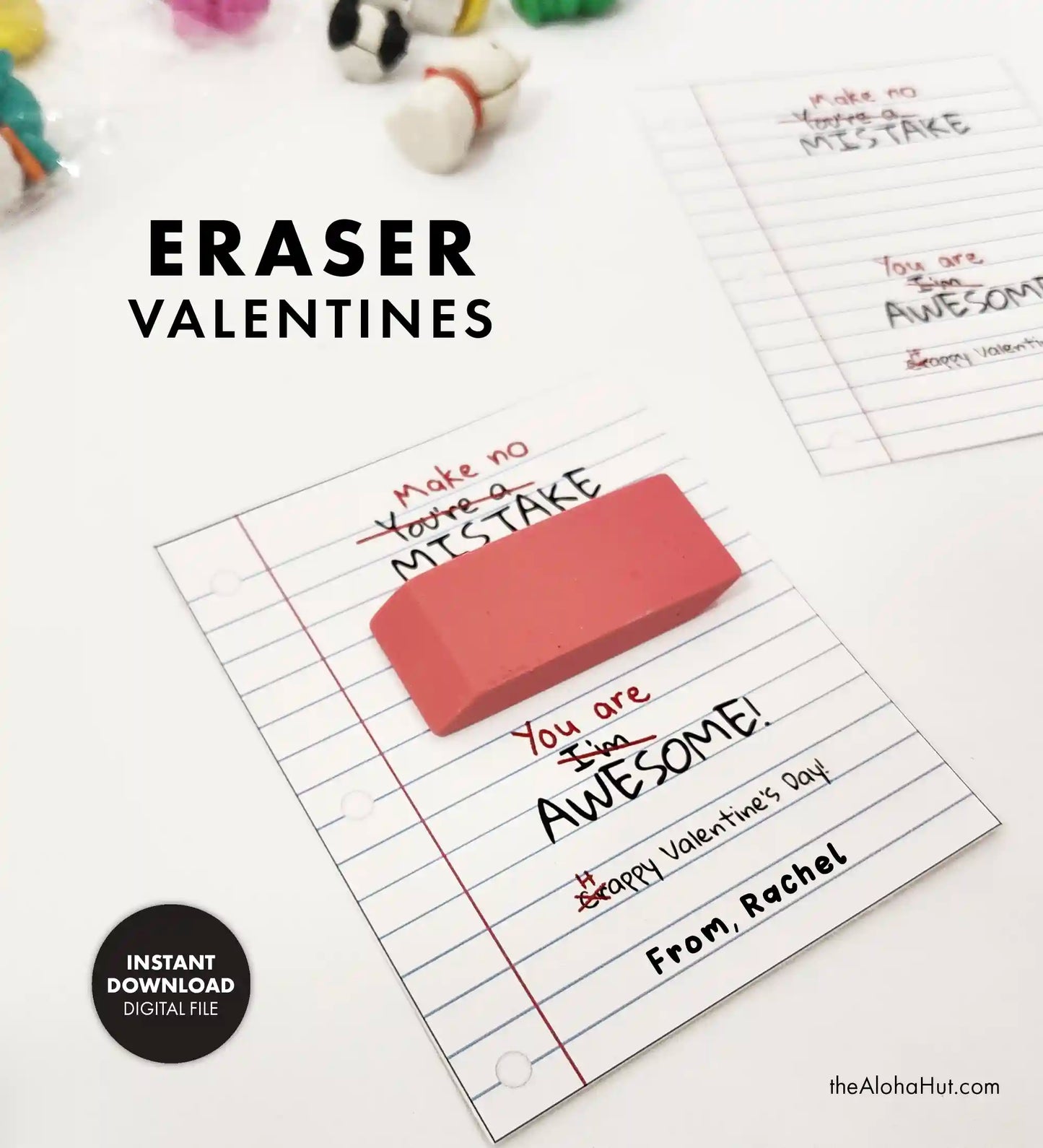 Funny Eraser - Printable Valentines