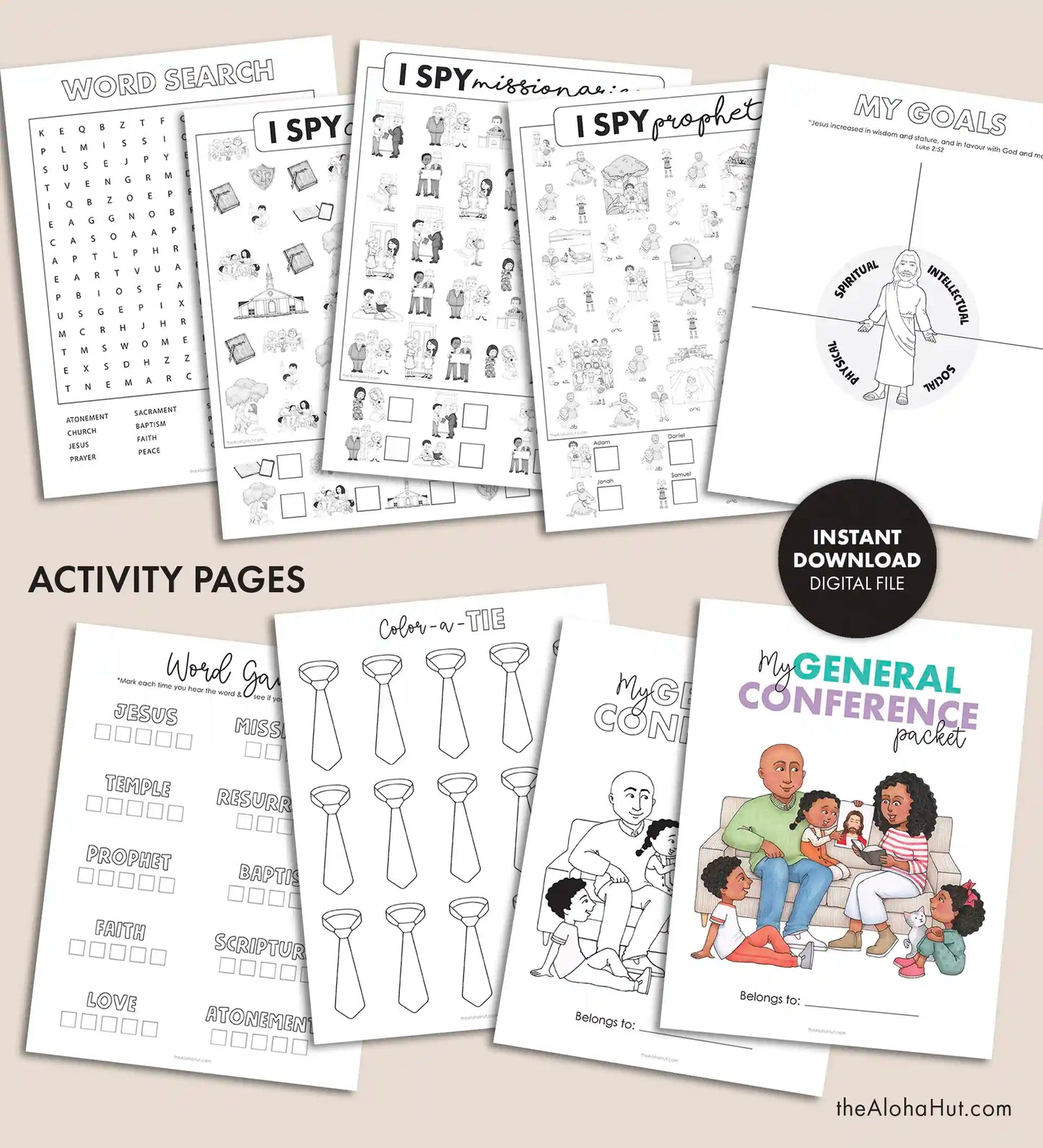 2025 General Conference Activity Packet for Kids