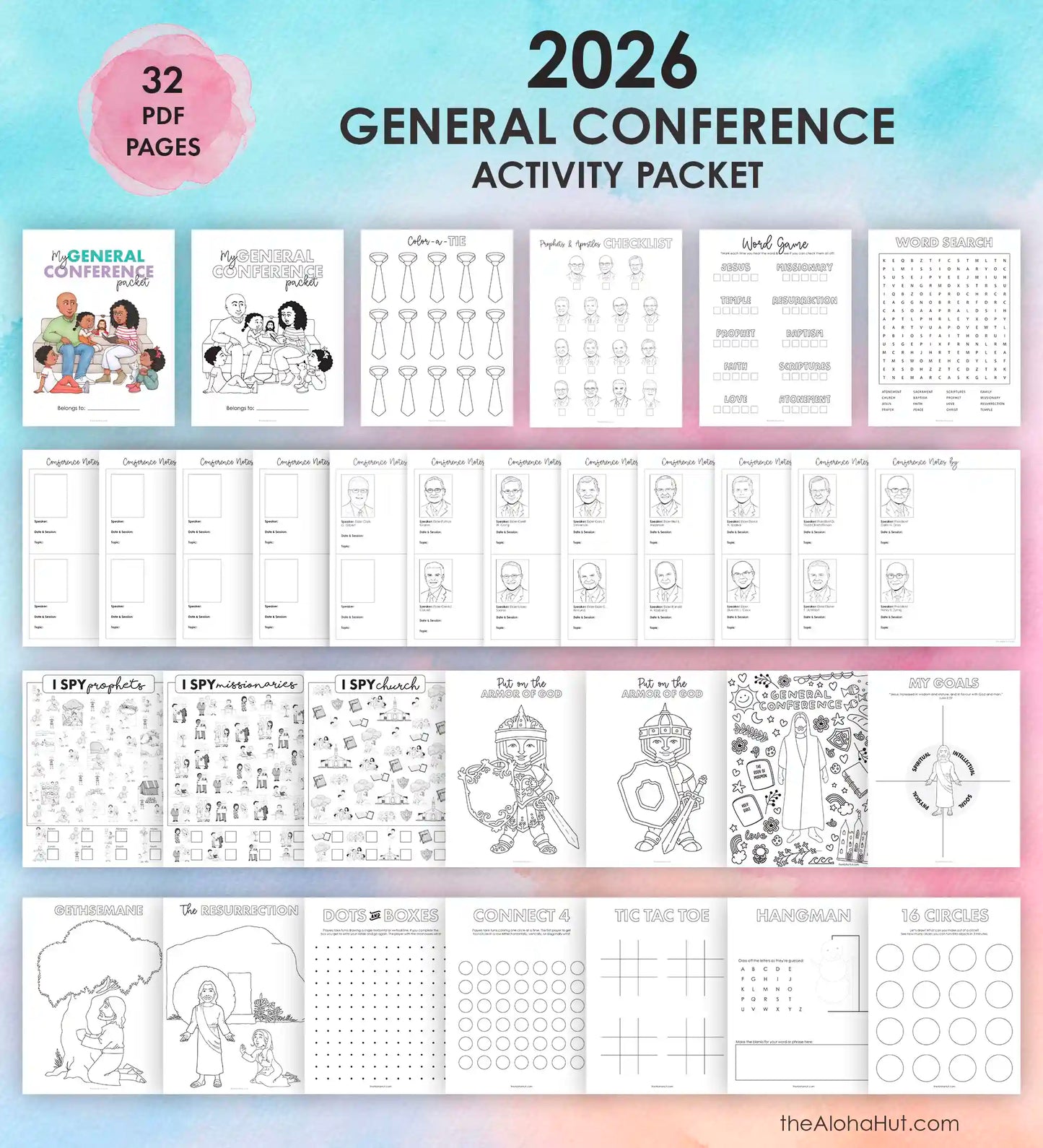 2026 General Conference Activity Packet for Kids
