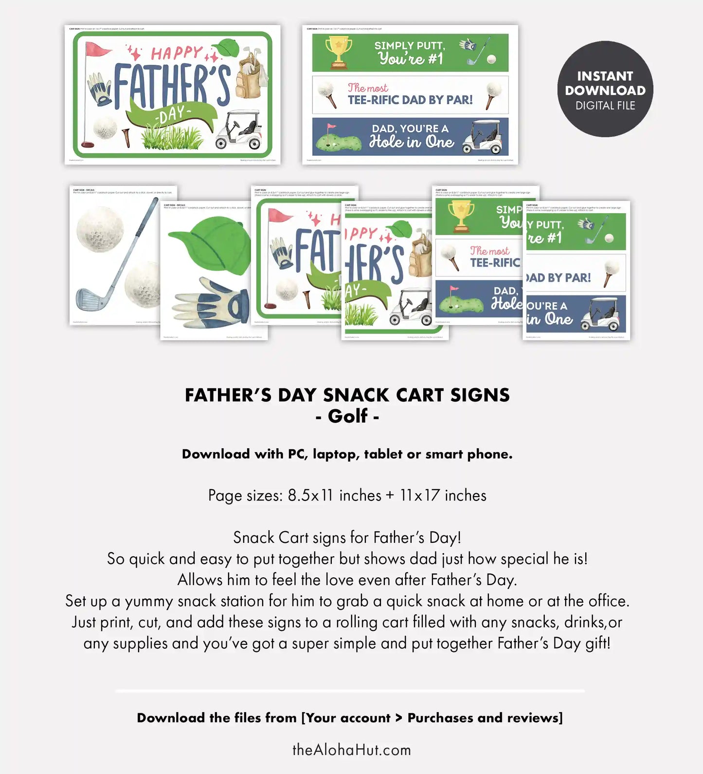 Golf Snack Cart - Father's Day