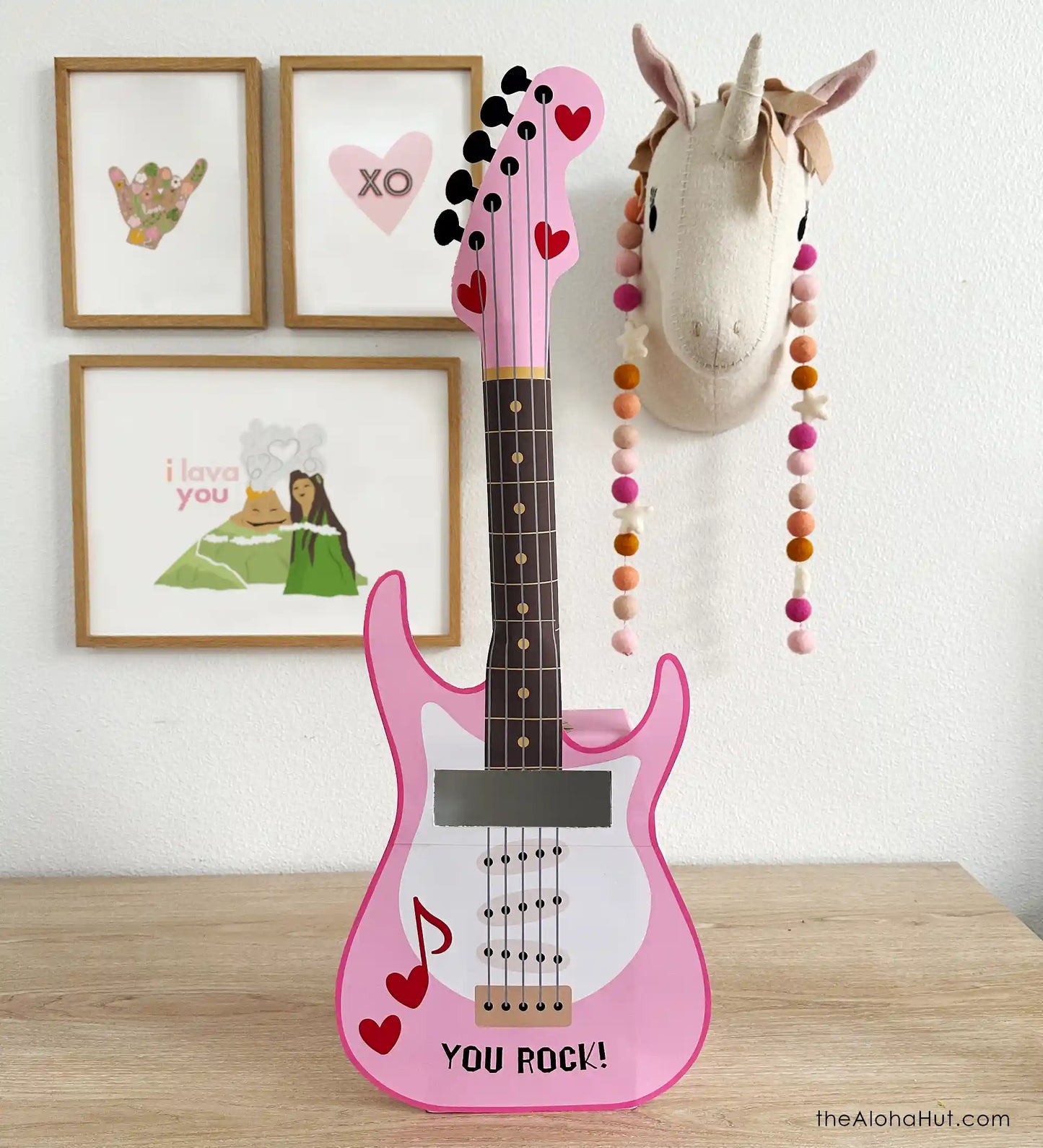 Guitar Valentine Box - Rock