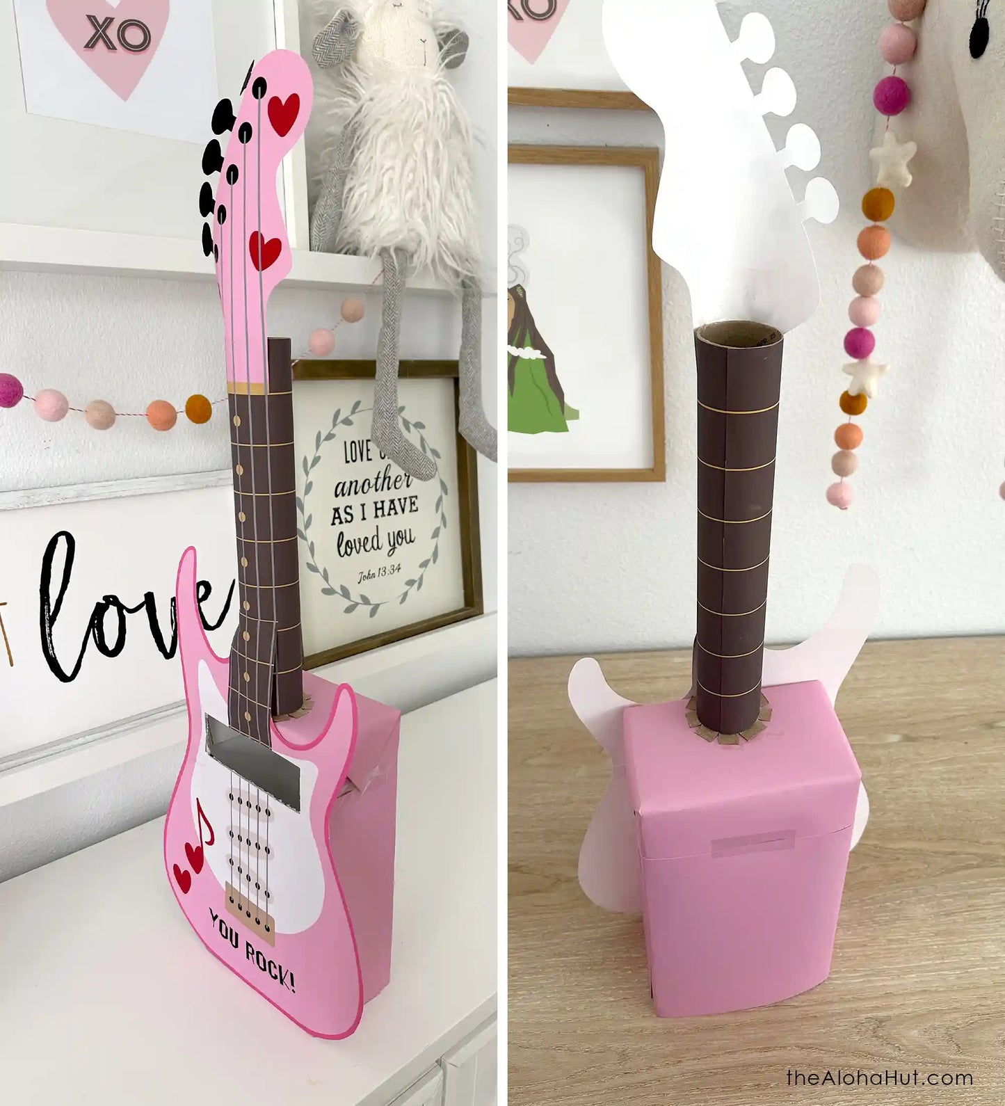 Guitar Valentine Box - Rock