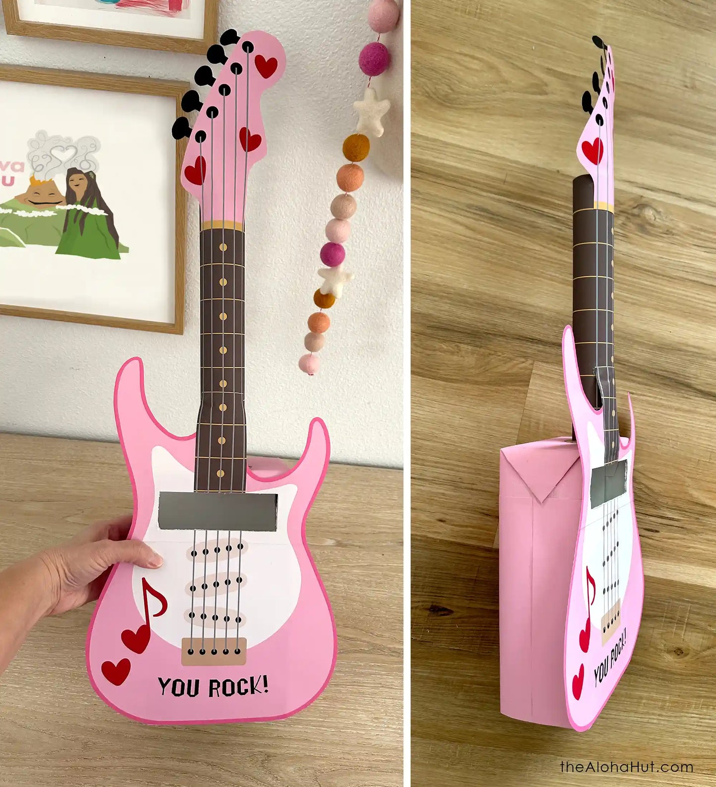 Guitar Valentine Box - Rock