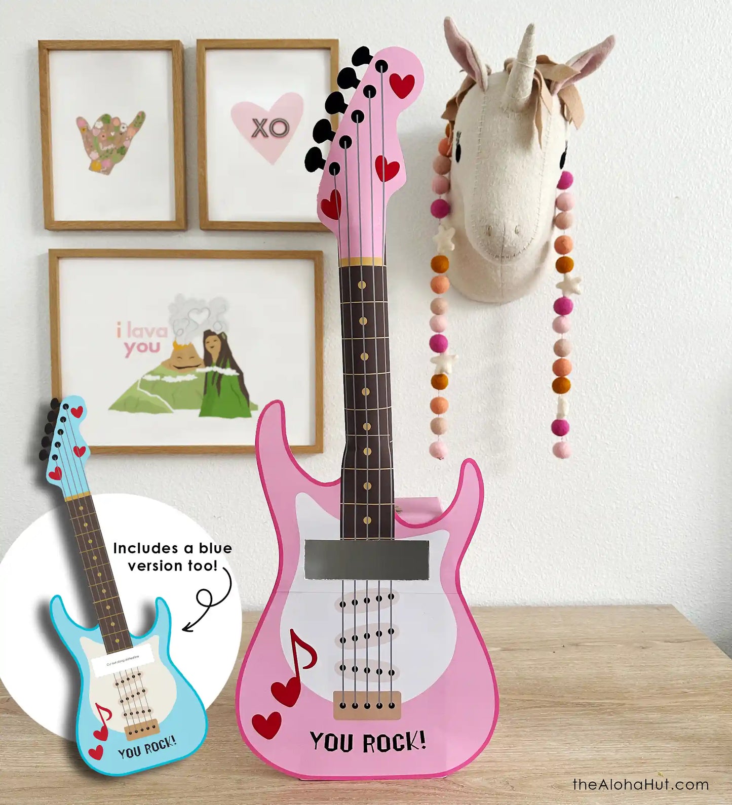 Guitar Valentine Box - Rock