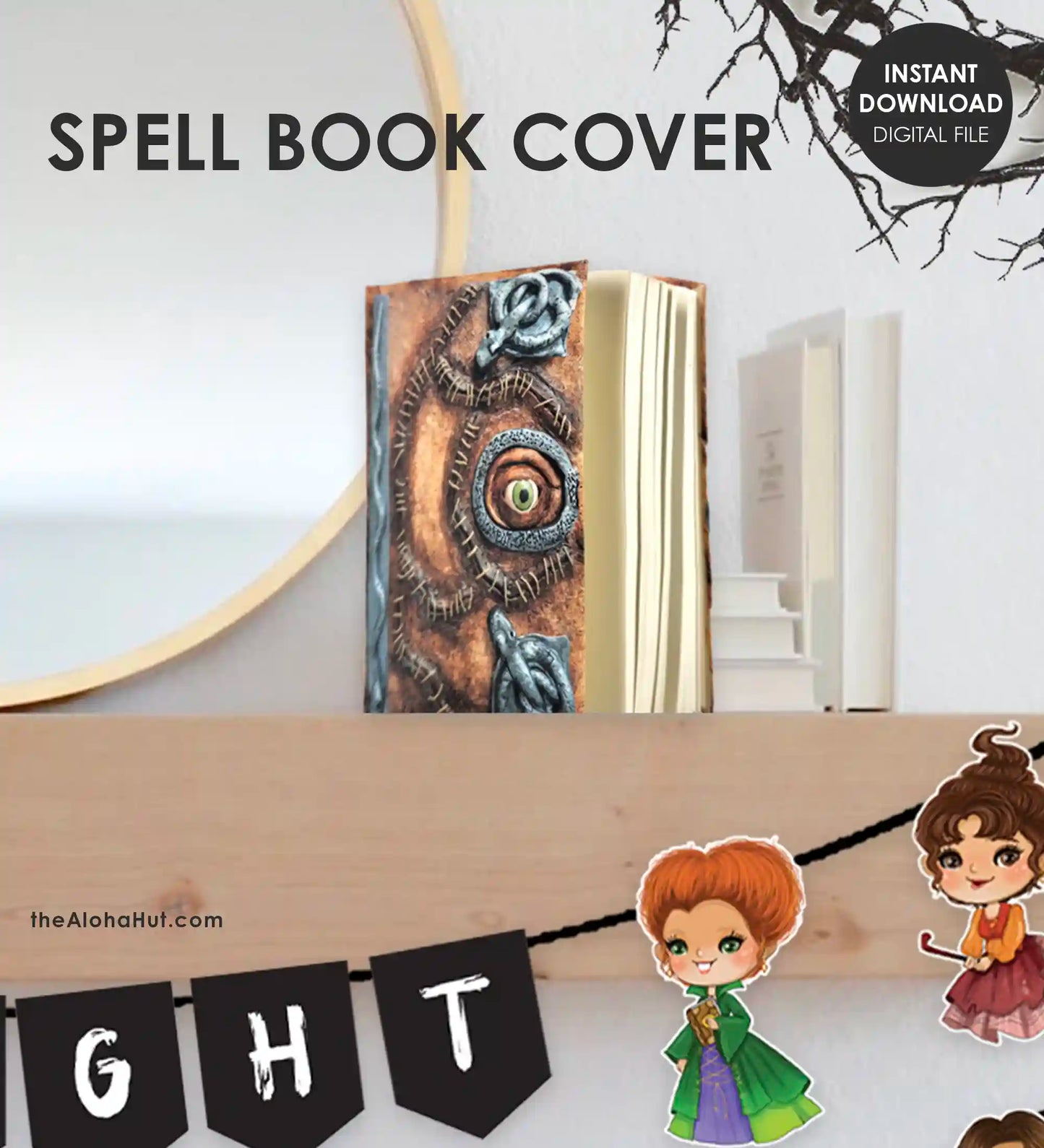 Hocus Pocus Spell Book Cover / Prop