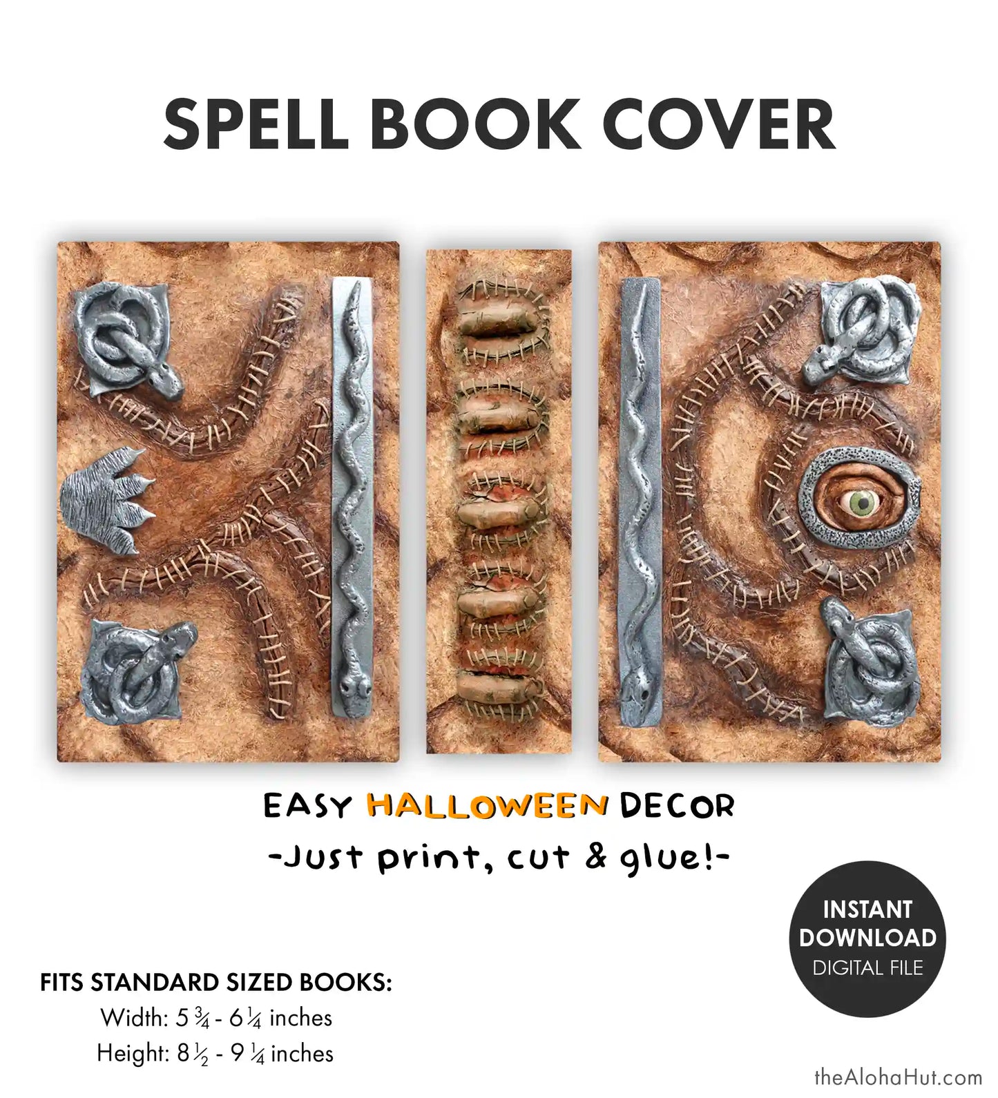 Hocus Pocus Spell Book Cover / Prop