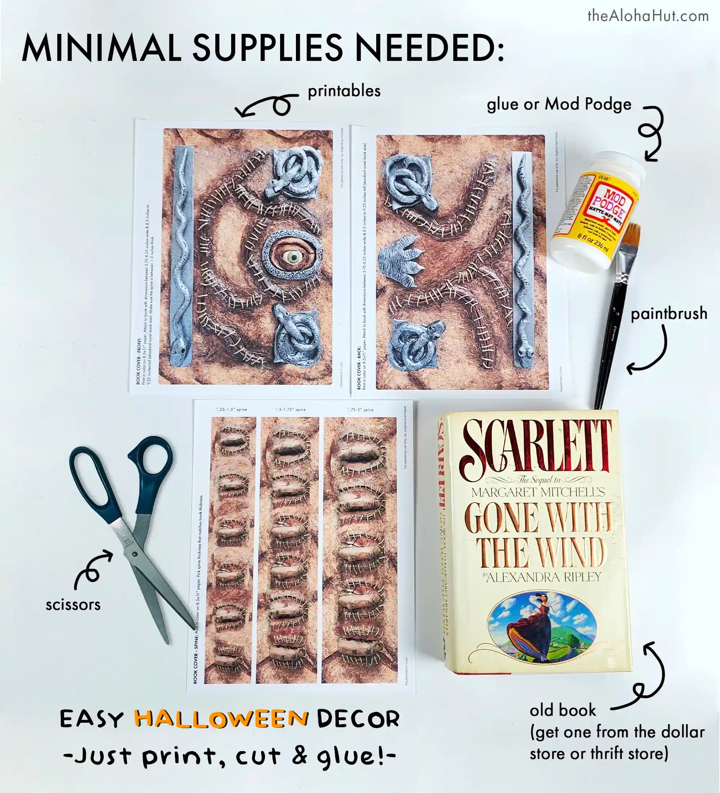 Hocus Pocus Spell Book Cover / Prop
