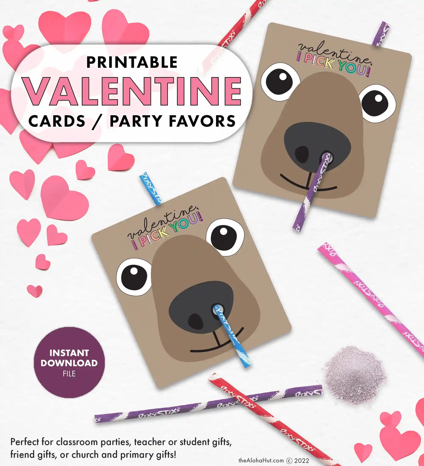 Funny Nose Picker - Printable Valentines