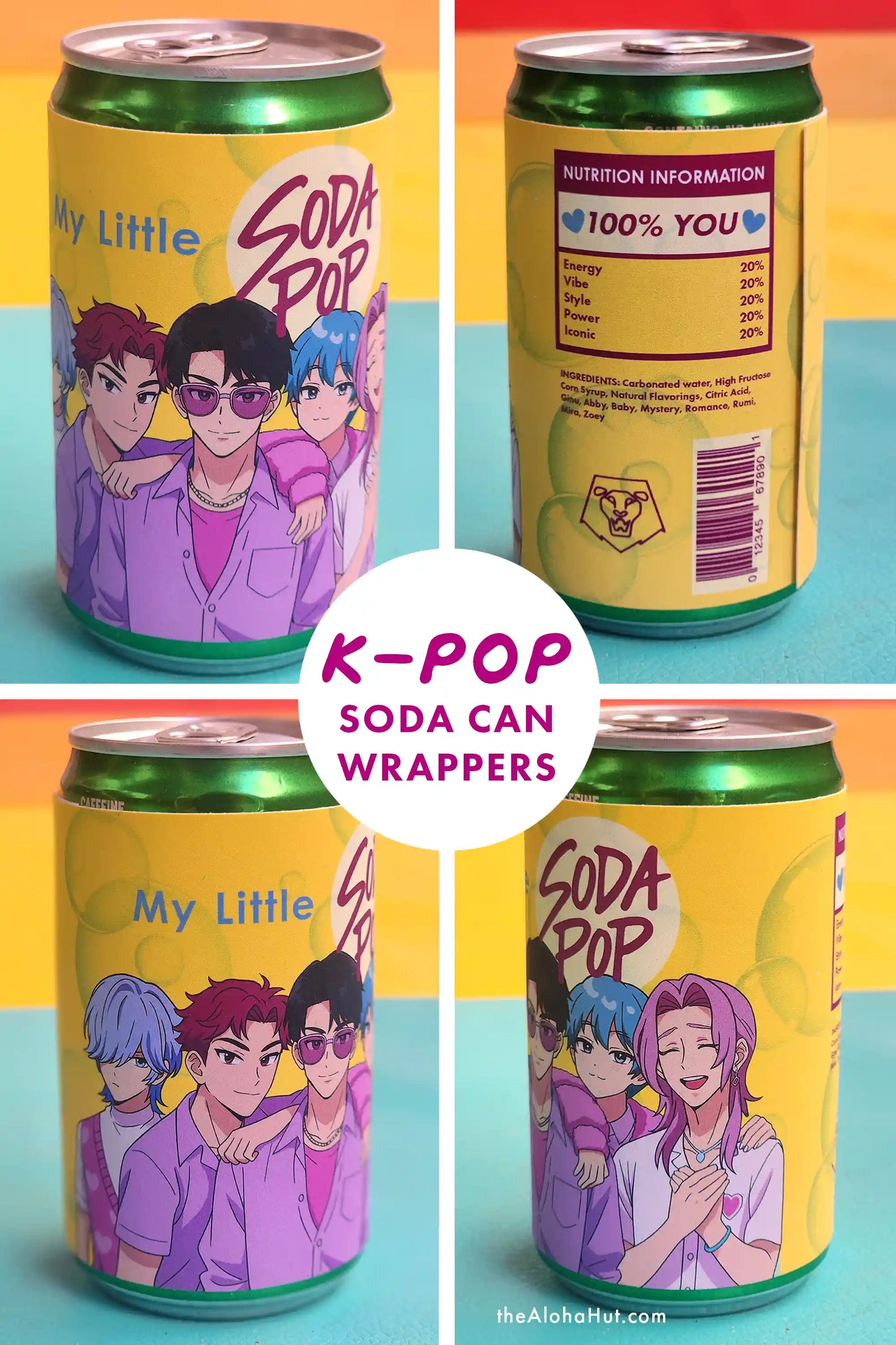 K-Pop Soda Pop Wrapper Valentines