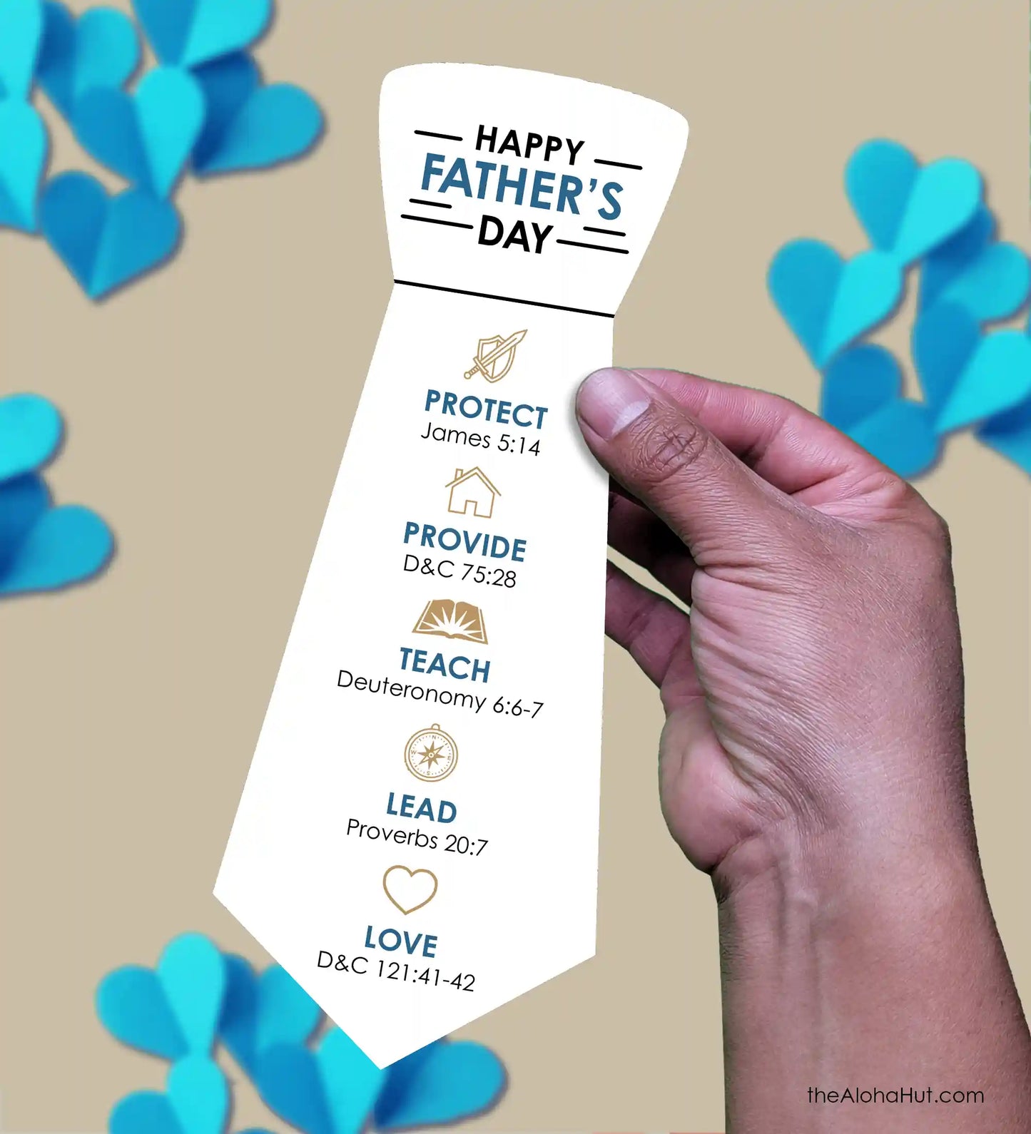 Religious LDS Fathers Day Handout - Gift Tag