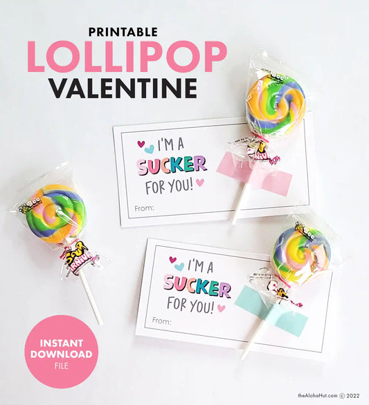 Lollipop Valentines - Digital Download