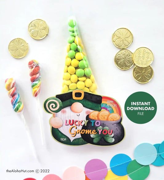 St. Patrick's Day Gift Tag - Lucky to Gnome You