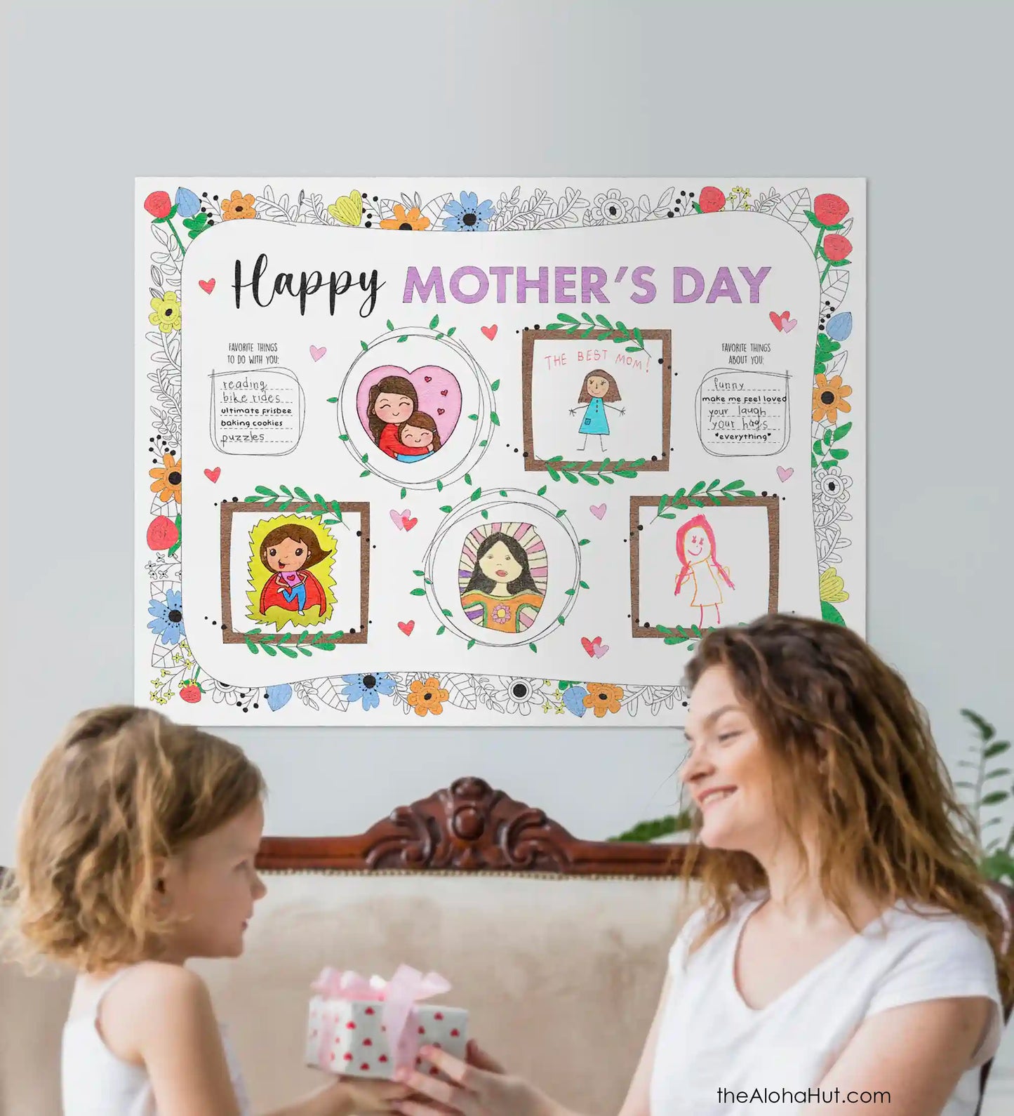 Mother's Day Gift - Giant Coloring Poster