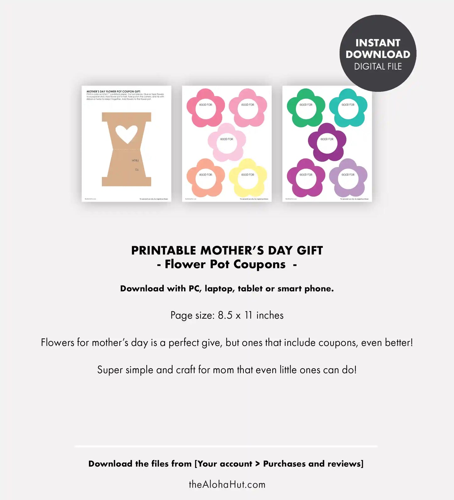 Mother's Day Gift DIY - Flower Coupons