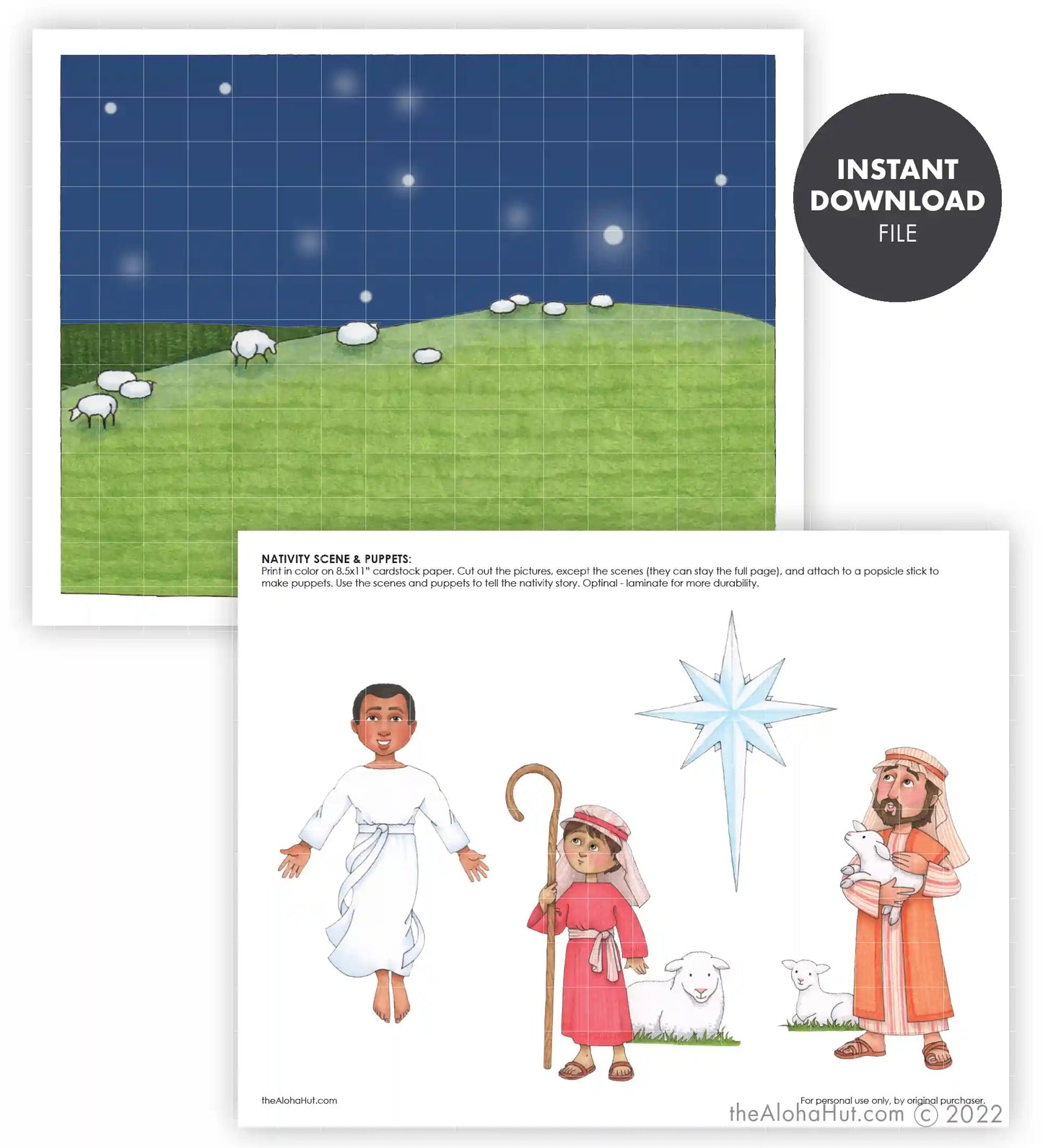 Christmas Nativity Puppets & Scenes