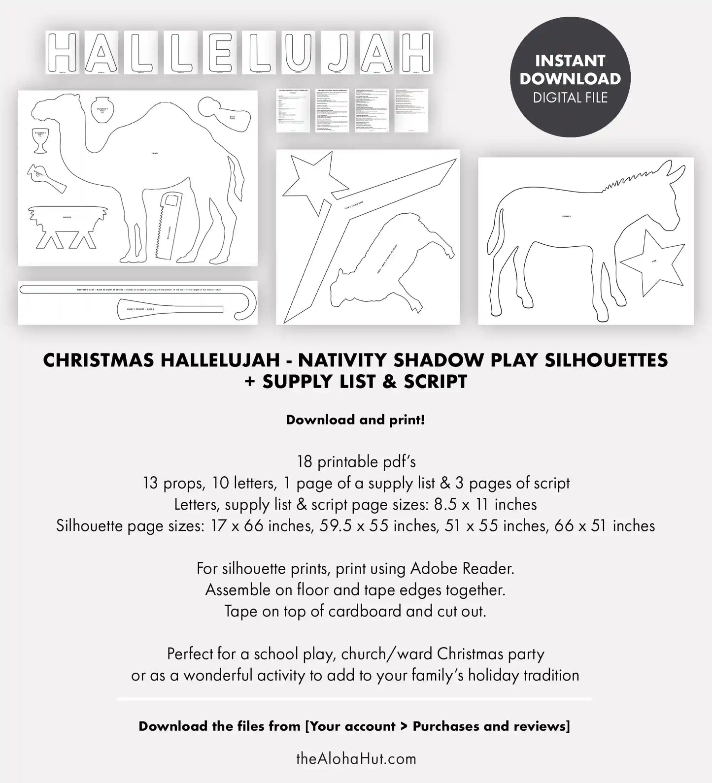 Hallelujah Nativity - Christmas Shadow Play Program