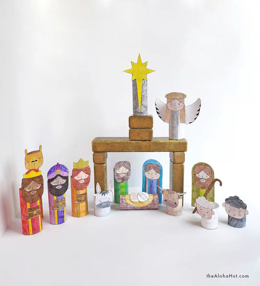 Christmas Nativity Toilet Paper Roll Craft