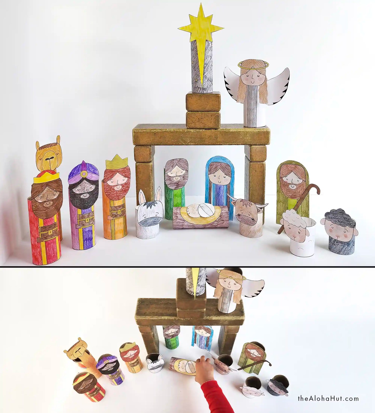 Christmas Nativity Toilet Paper Roll Craft