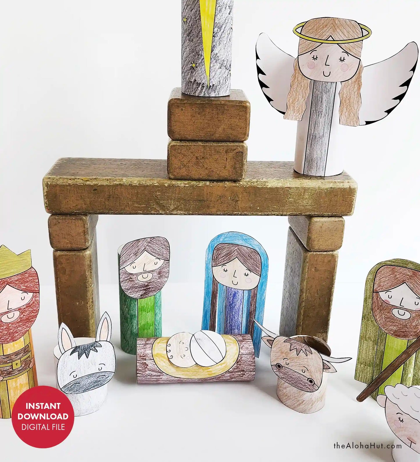 Christmas Nativity Toilet Paper Roll Craft