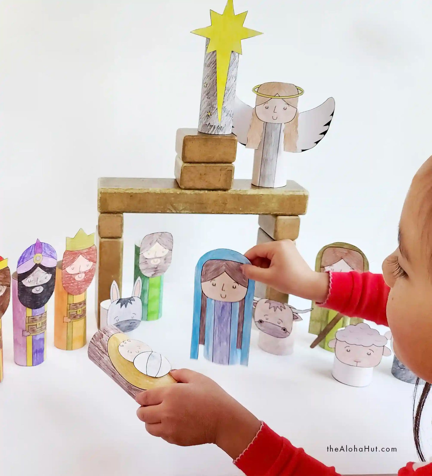 Christmas Nativity Toilet Paper Roll Craft