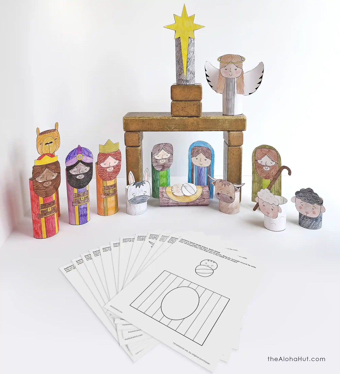 Christmas Nativity Toilet Paper Roll Craft