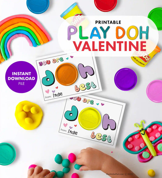 Play Doh - Printable Valentines