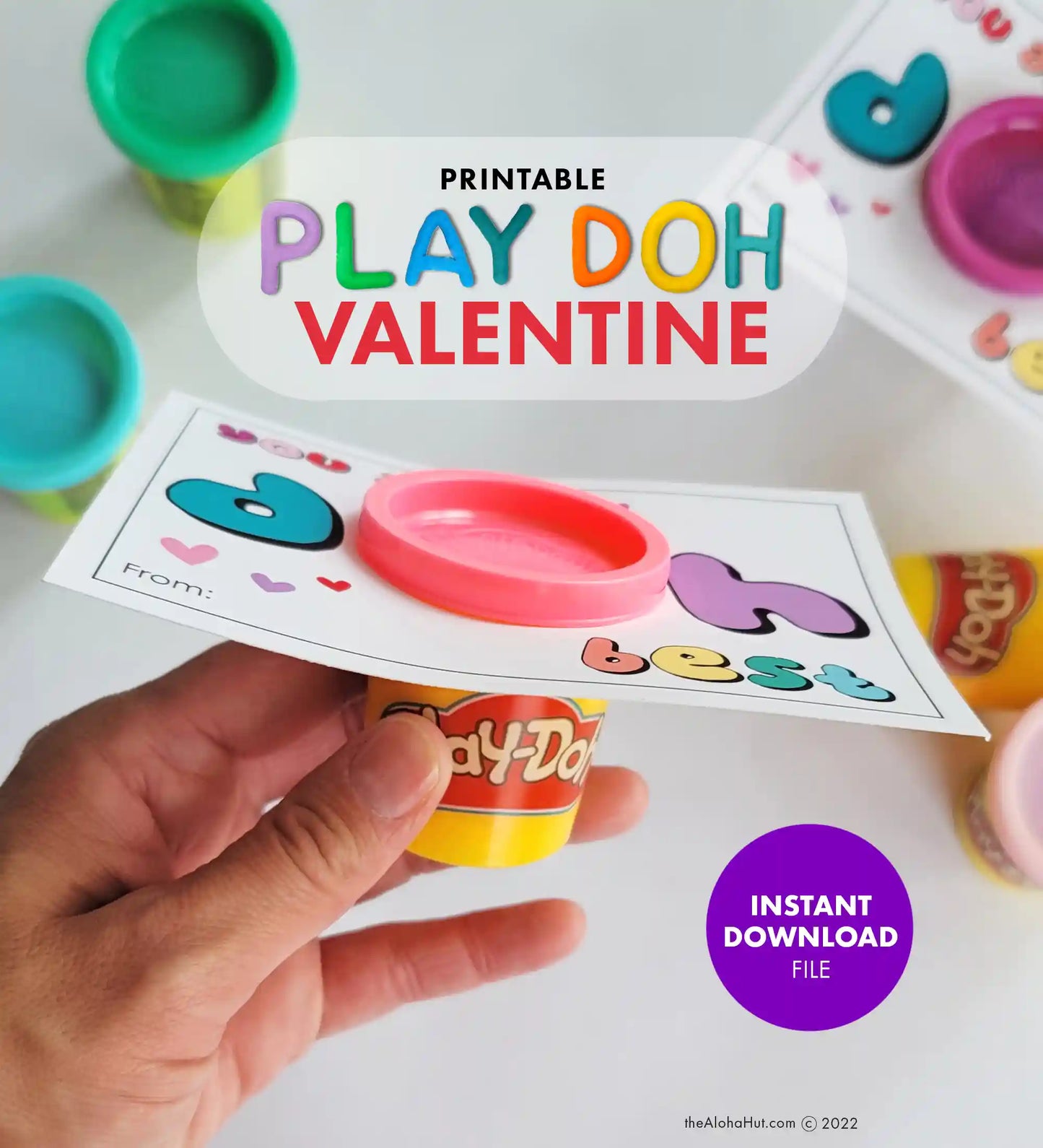 Play Doh - Printable Valentines