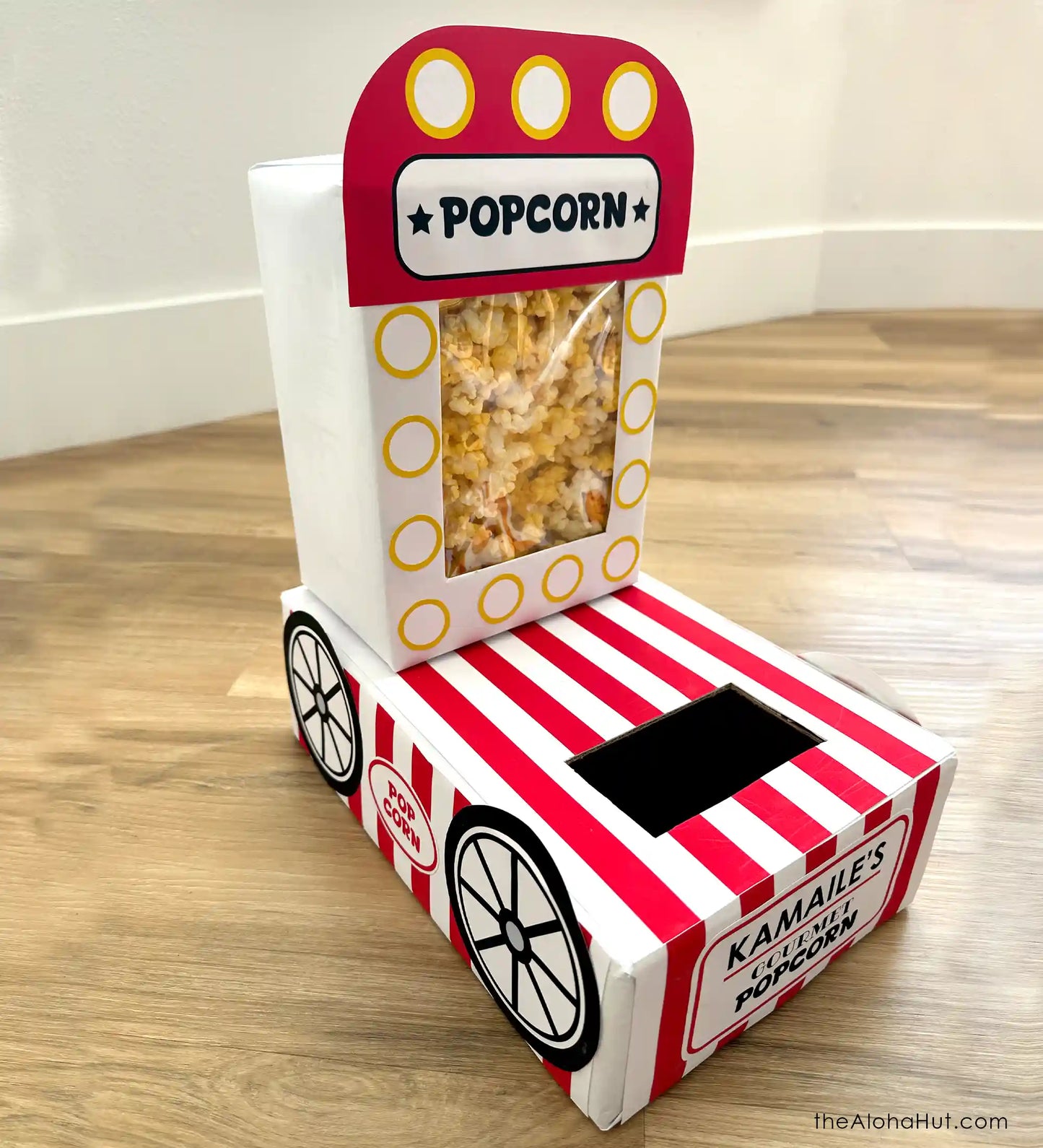 Popcorn Cart Valentine Box