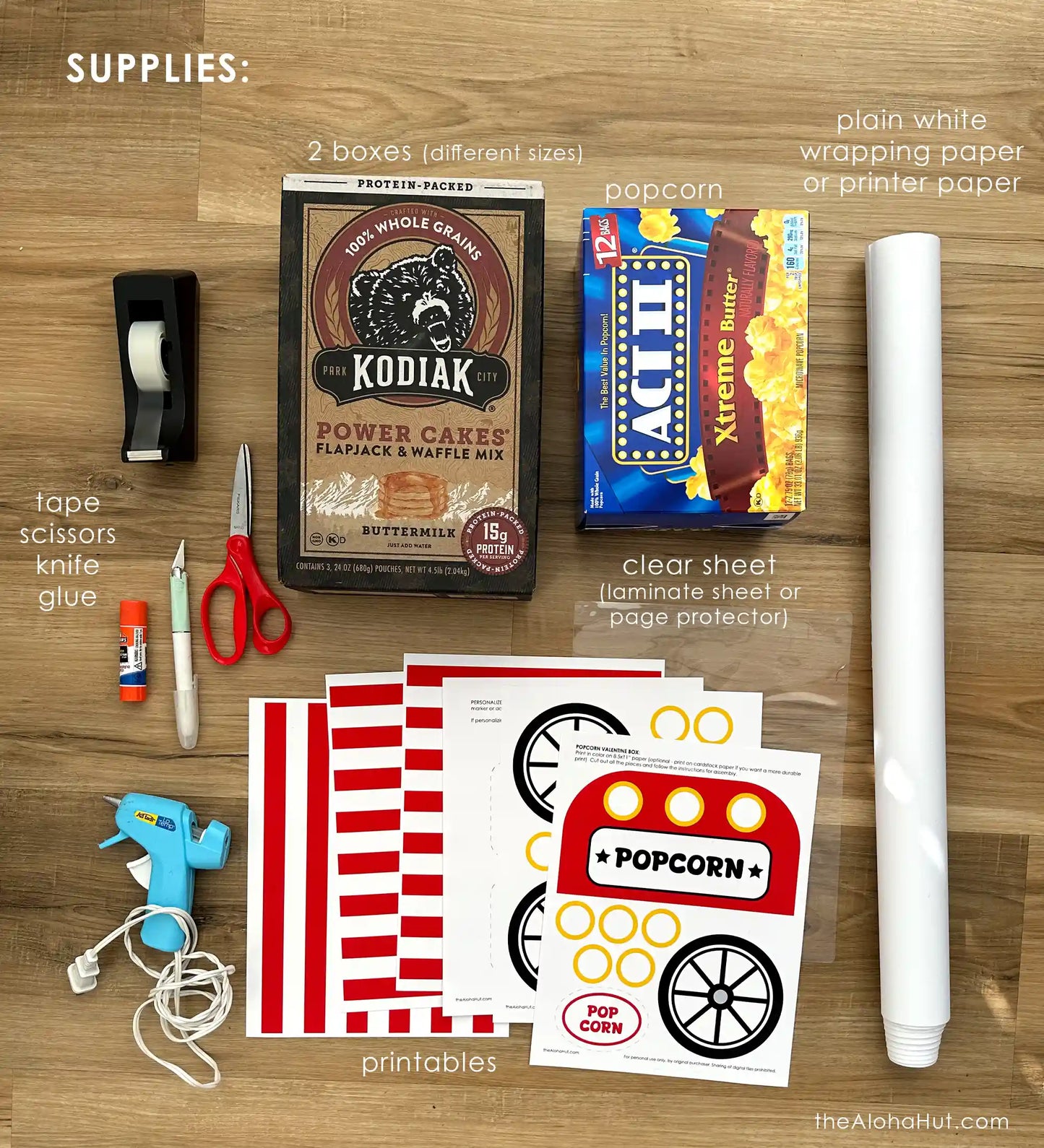 Popcorn Cart Valentine Box