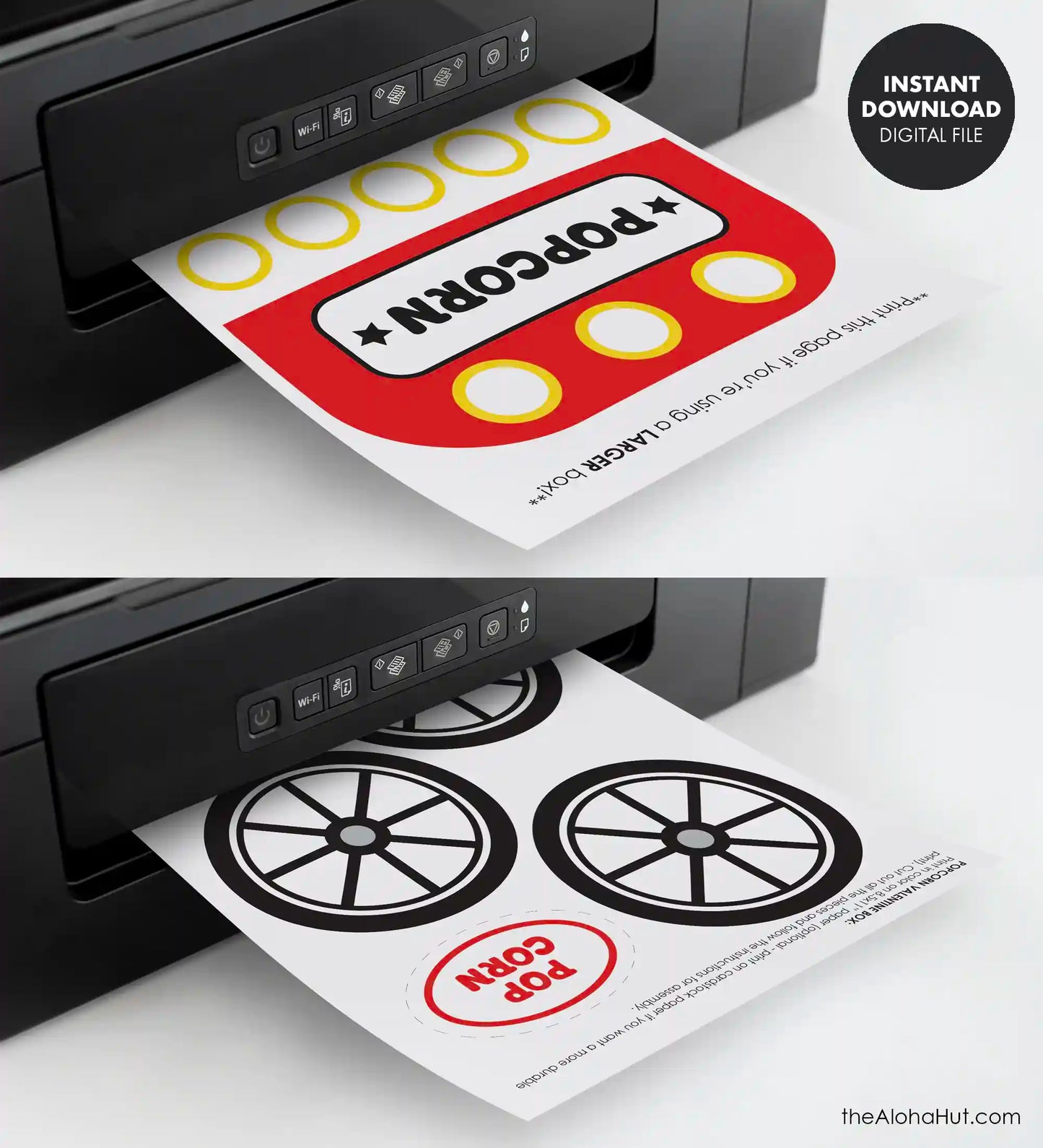 Popcorn Cart Valentine Box