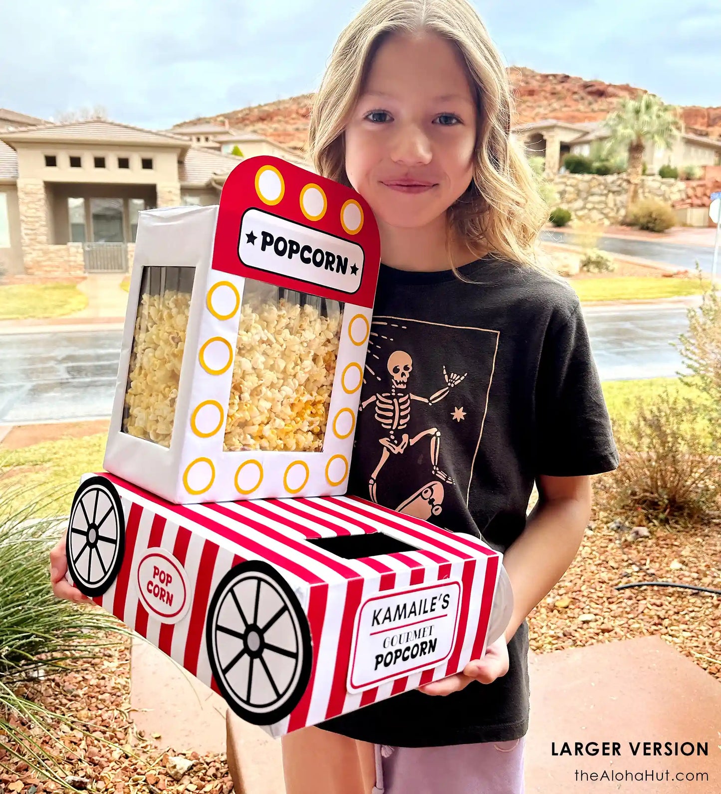 Popcorn Cart Valentine Box