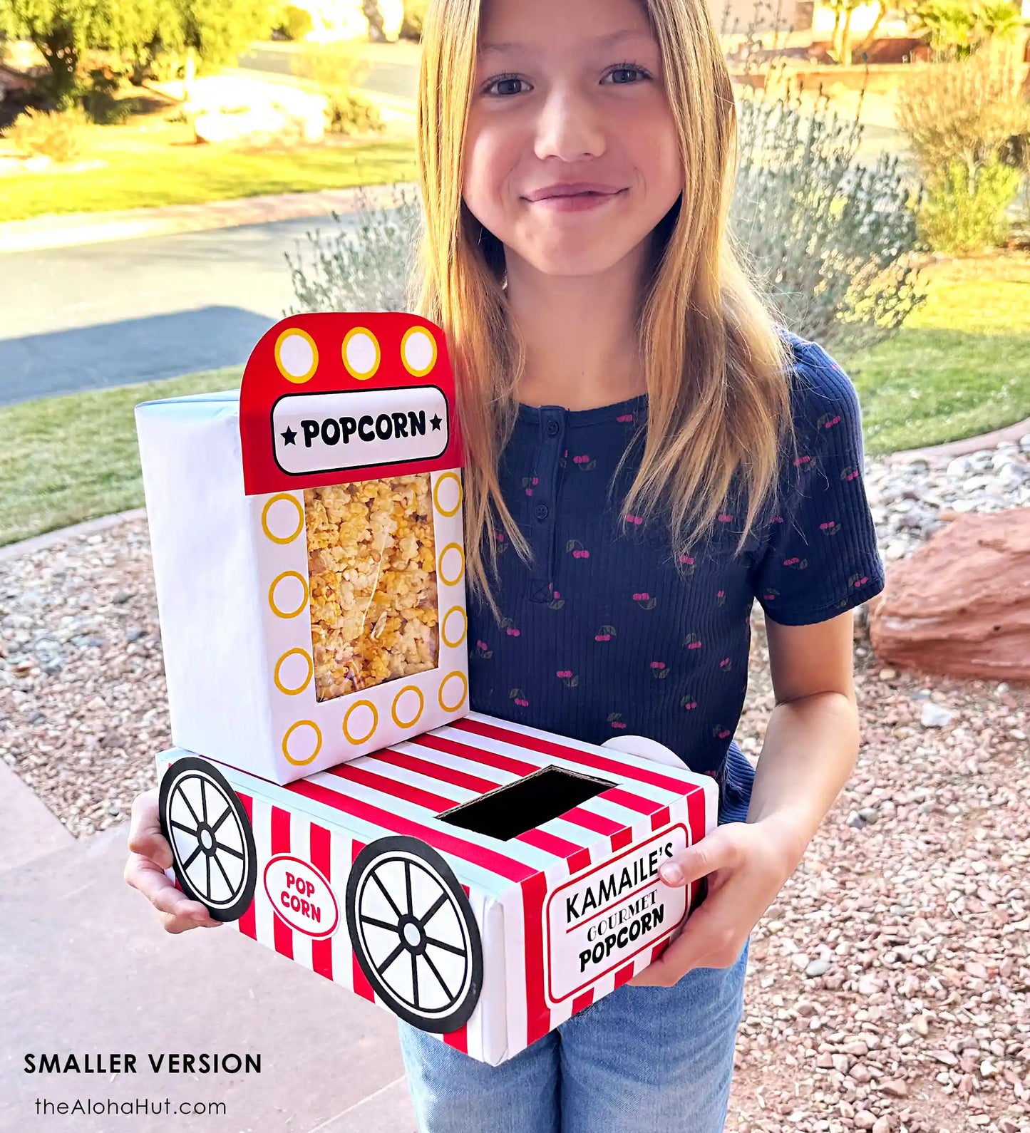 Popcorn Cart Valentine Box