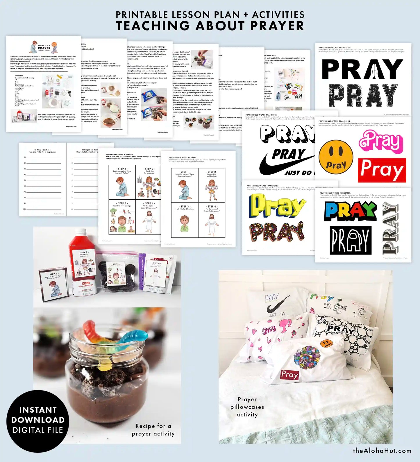 Prayer Object Lesson - Recipe for a Prayer