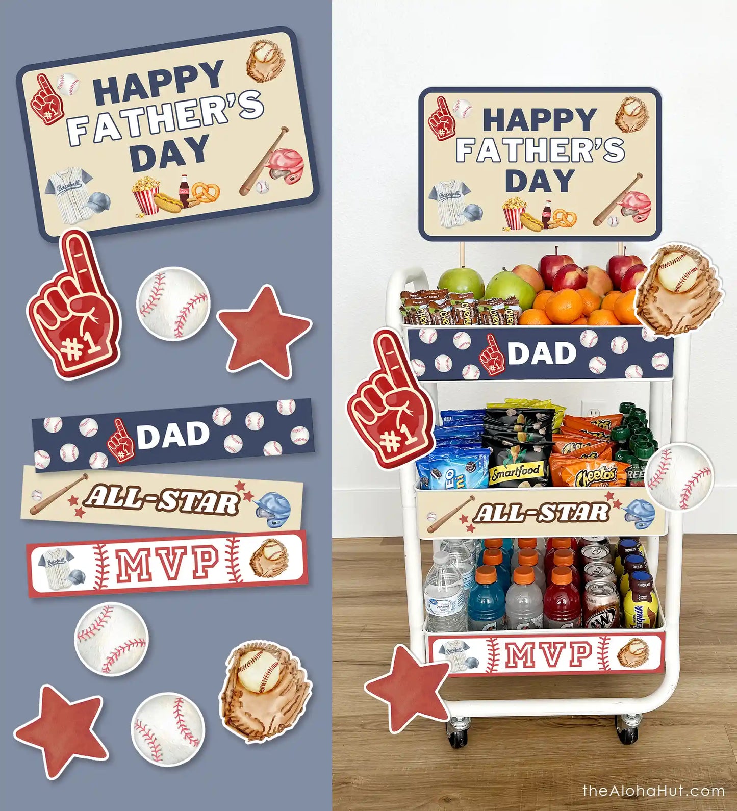 Baseball Snack Cart - Father's Day