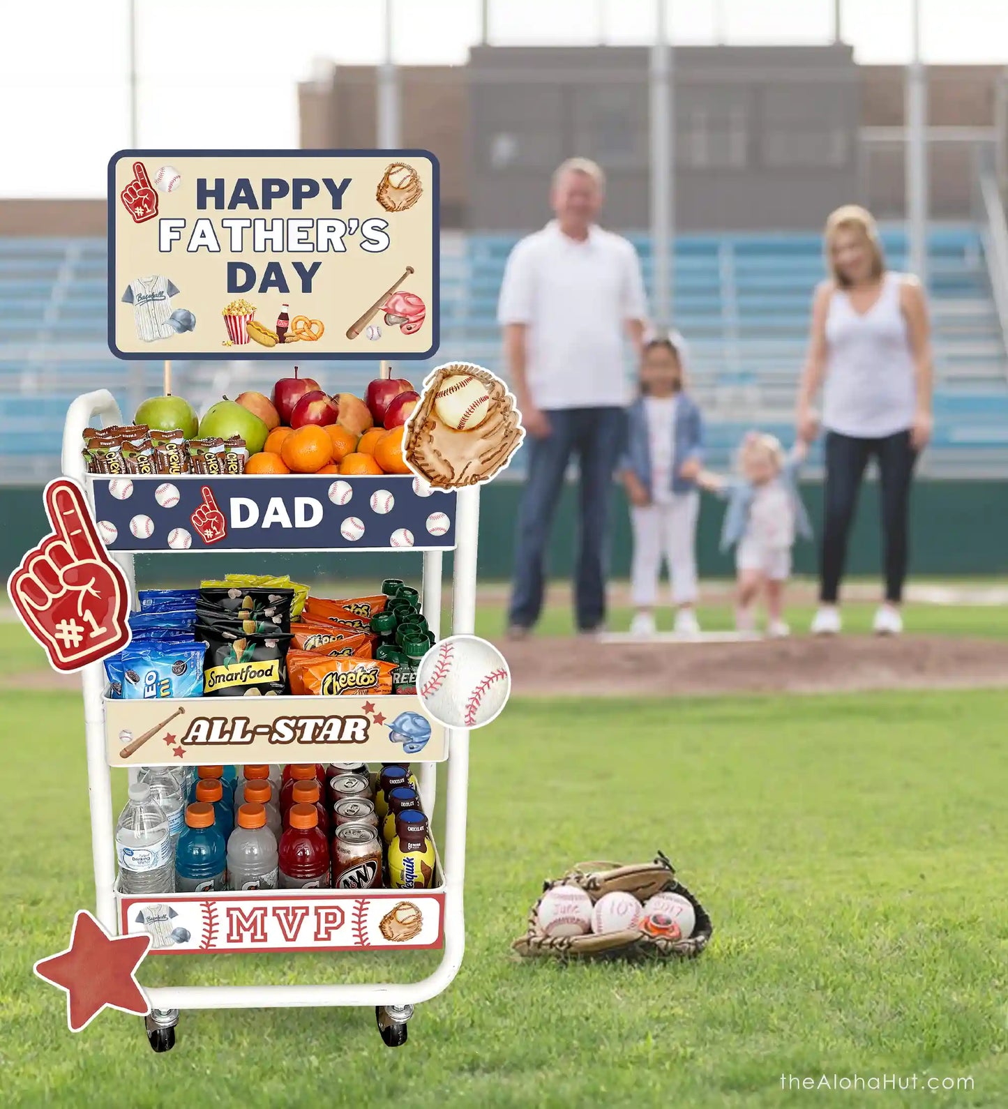 Baseball Snack Cart - Father's Day