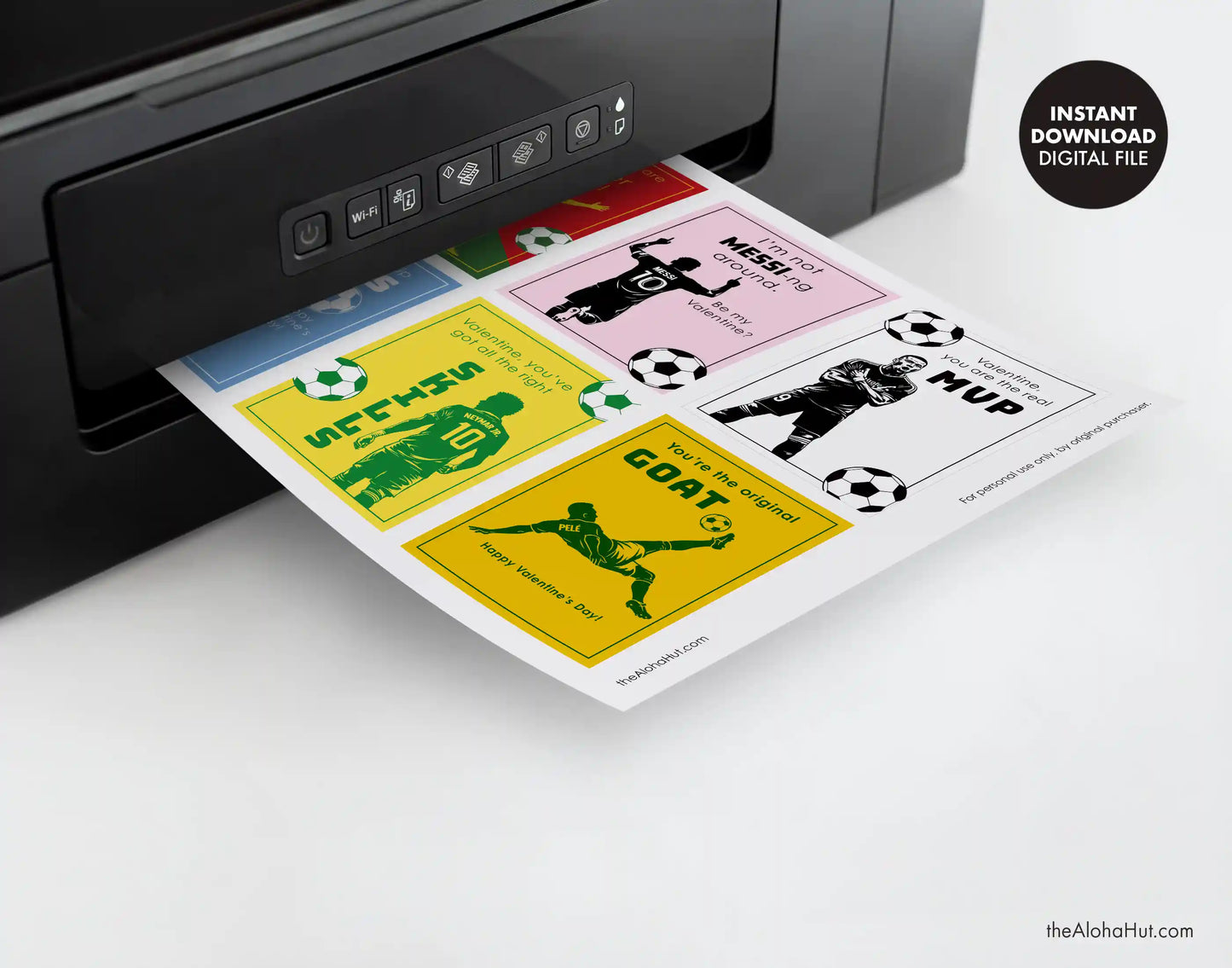 Soccer - Printable Valentines
