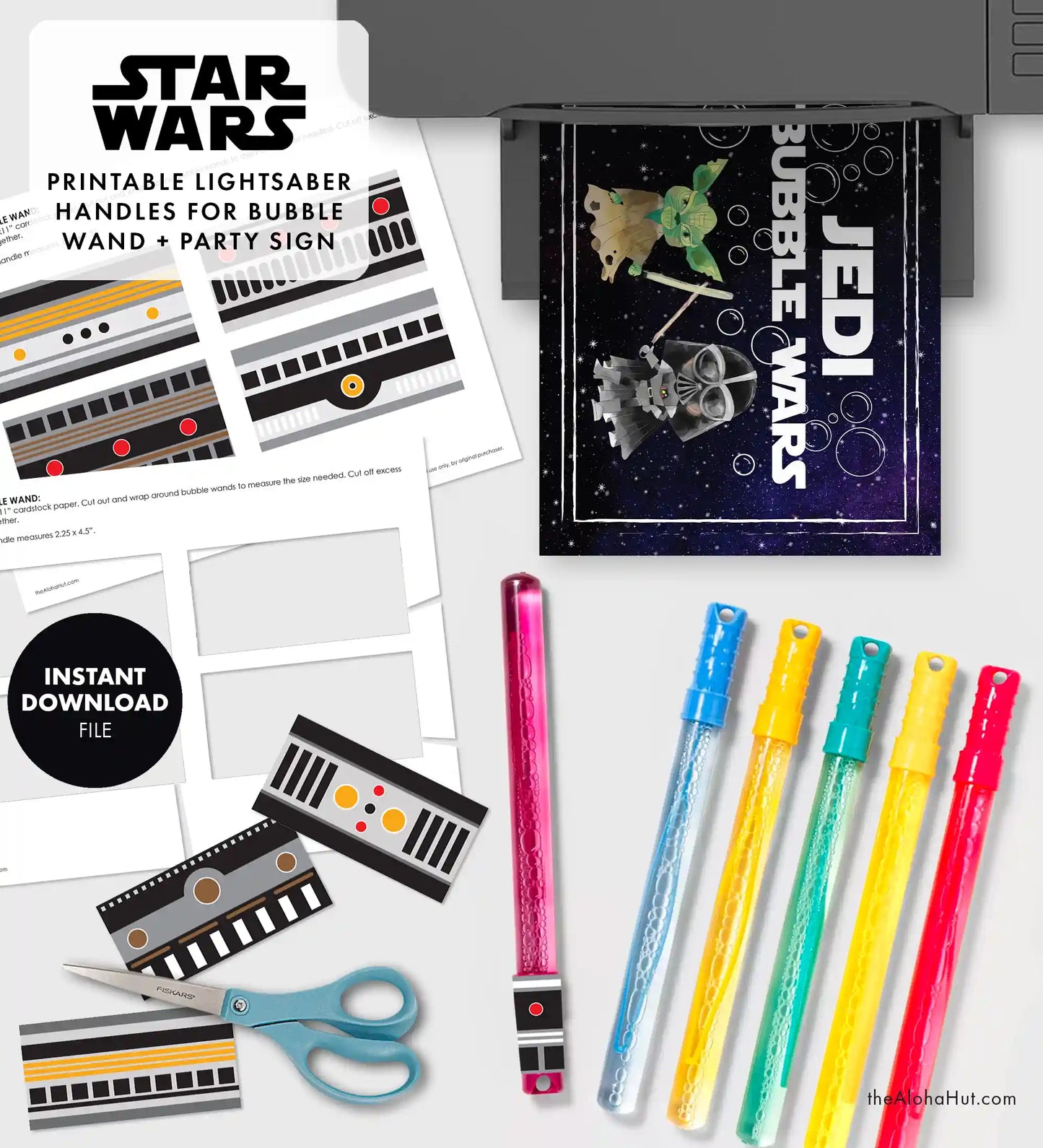 Star Wars Party Lightsaber Bubble Wands