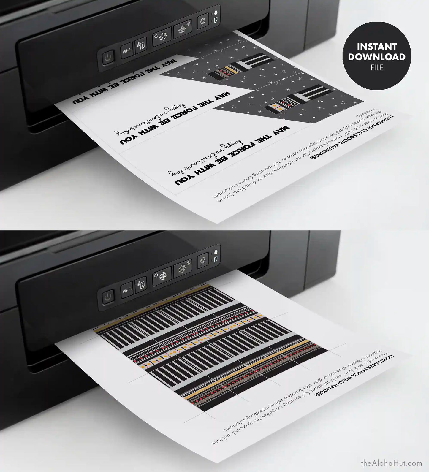 Star Wars Lighsaber - Printable Valentines