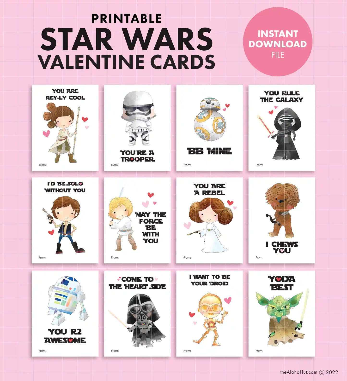 Star Wars - Printable Valentines