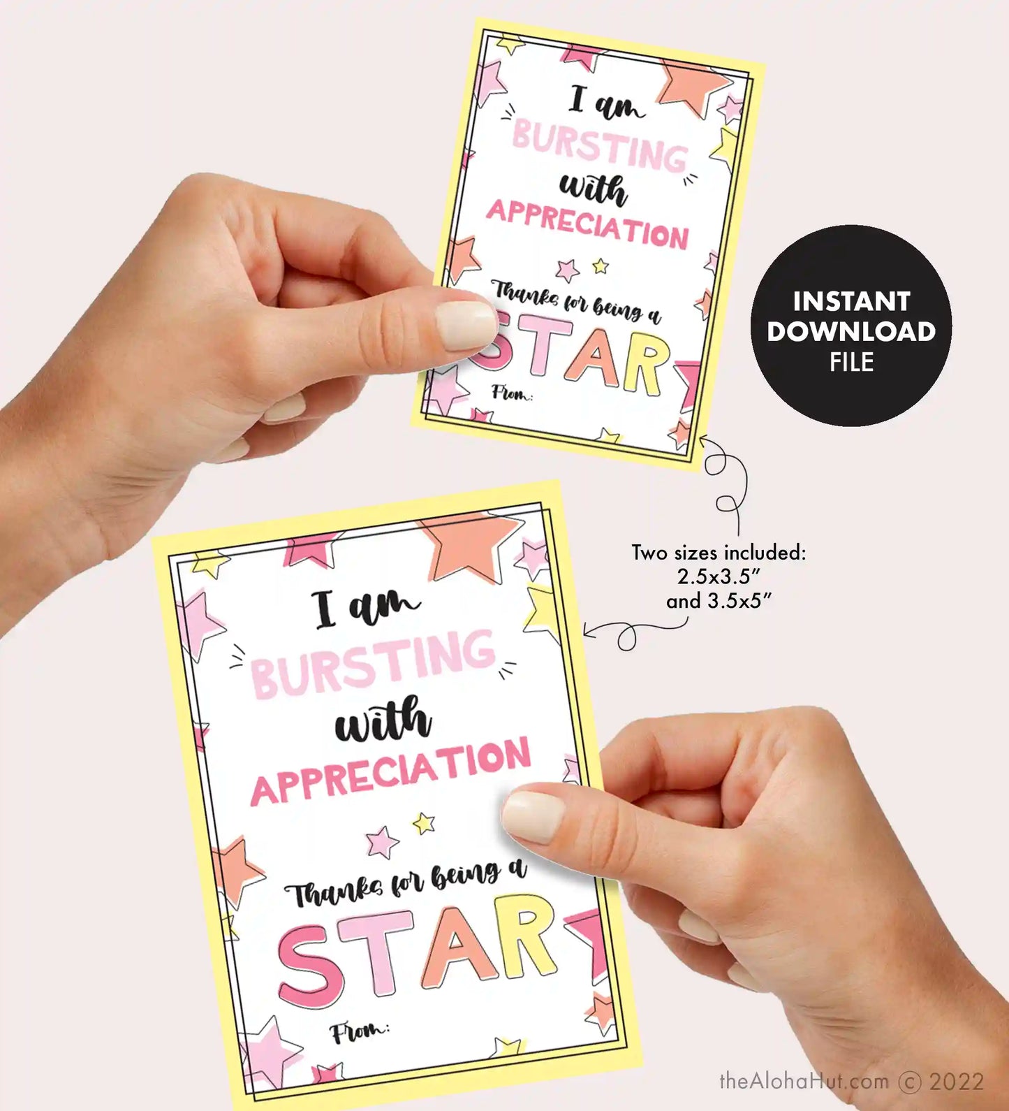 Starburst Teacher Appreciation Gift Tag