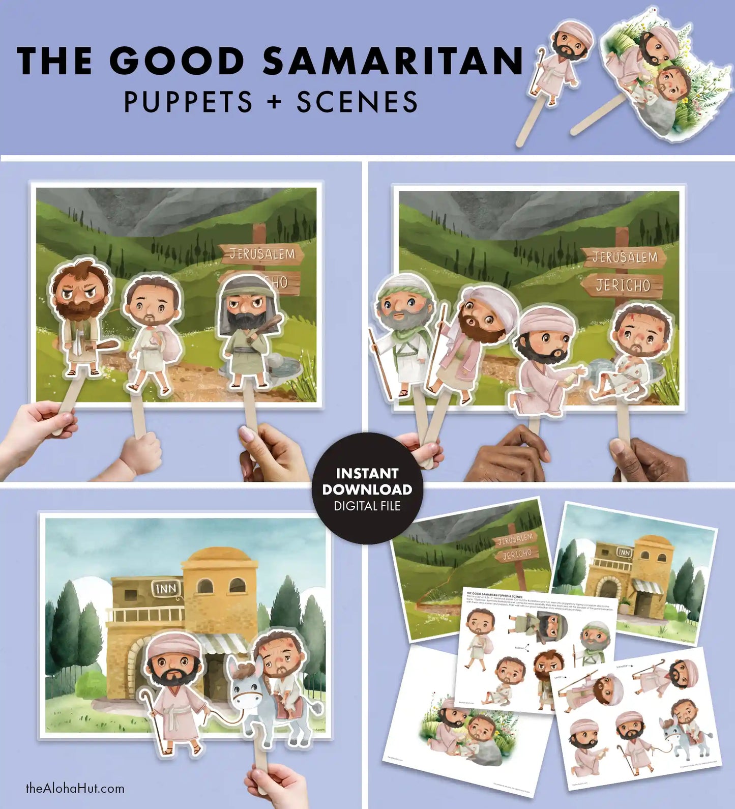 The Good Samaritan - Puppets and Scenes