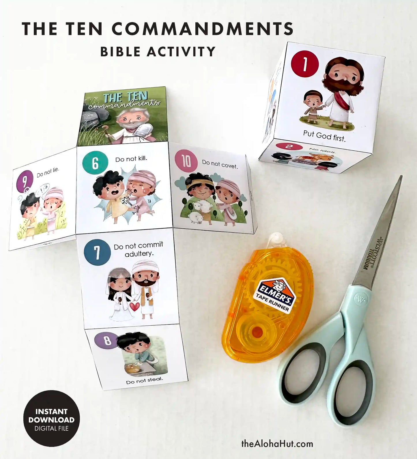 The Ten Commandments - Lesson Cube Game